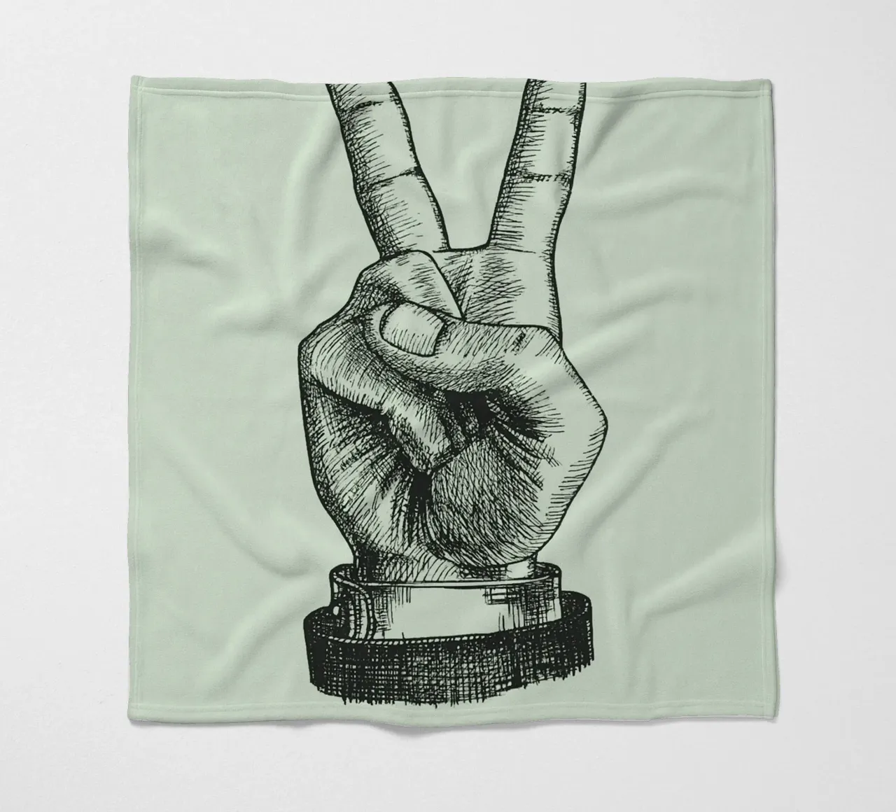 mano di pace dei due coperta in pile da Shillas