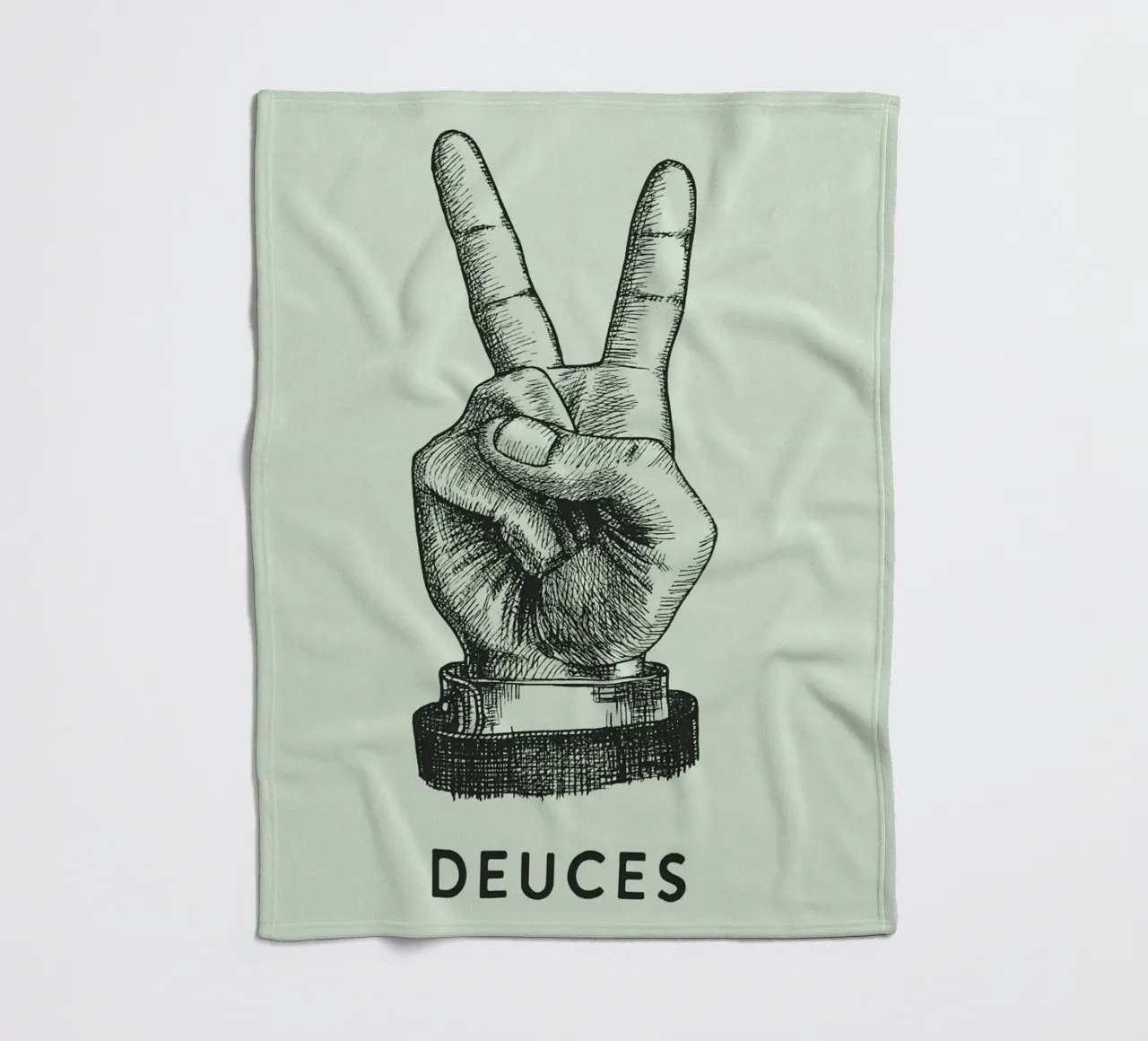 mano di pace dei due coperta in pile da Shillas