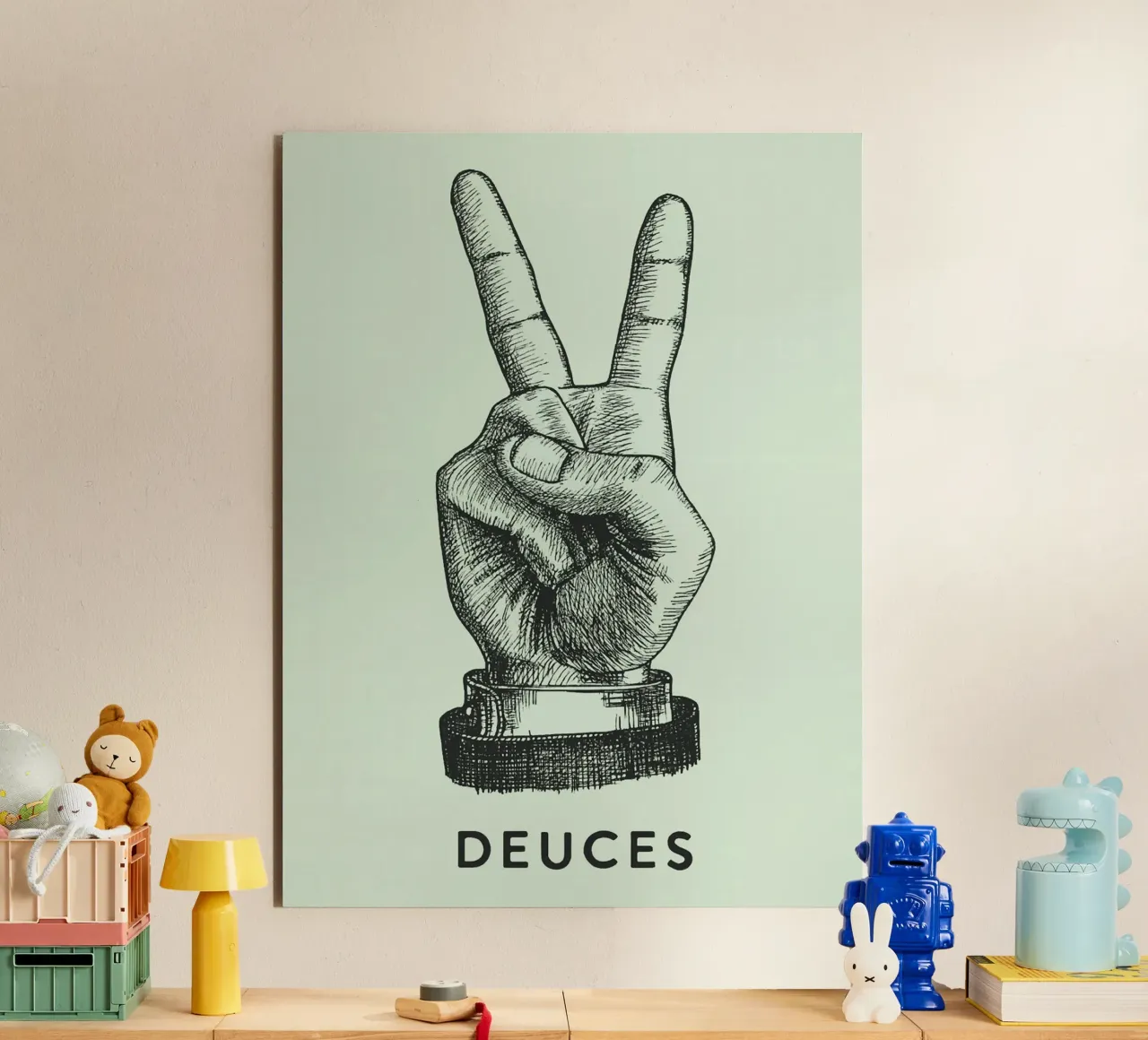 mano di pace dei due alluminio dibond da Shillas