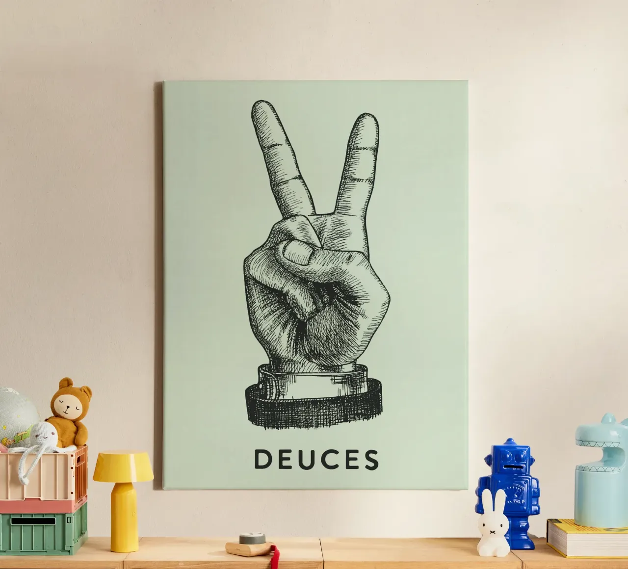 mano di pace dei due tela da Shillas