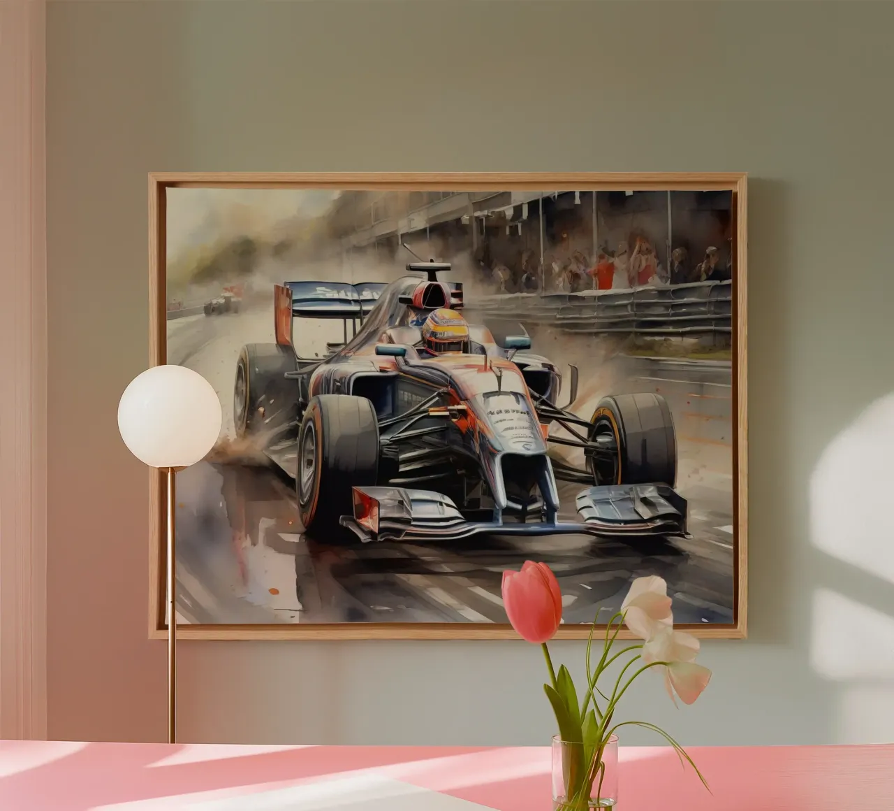 Formula 1 tela con Cornice a cassetta da 🎁 ARTVI-SHOP