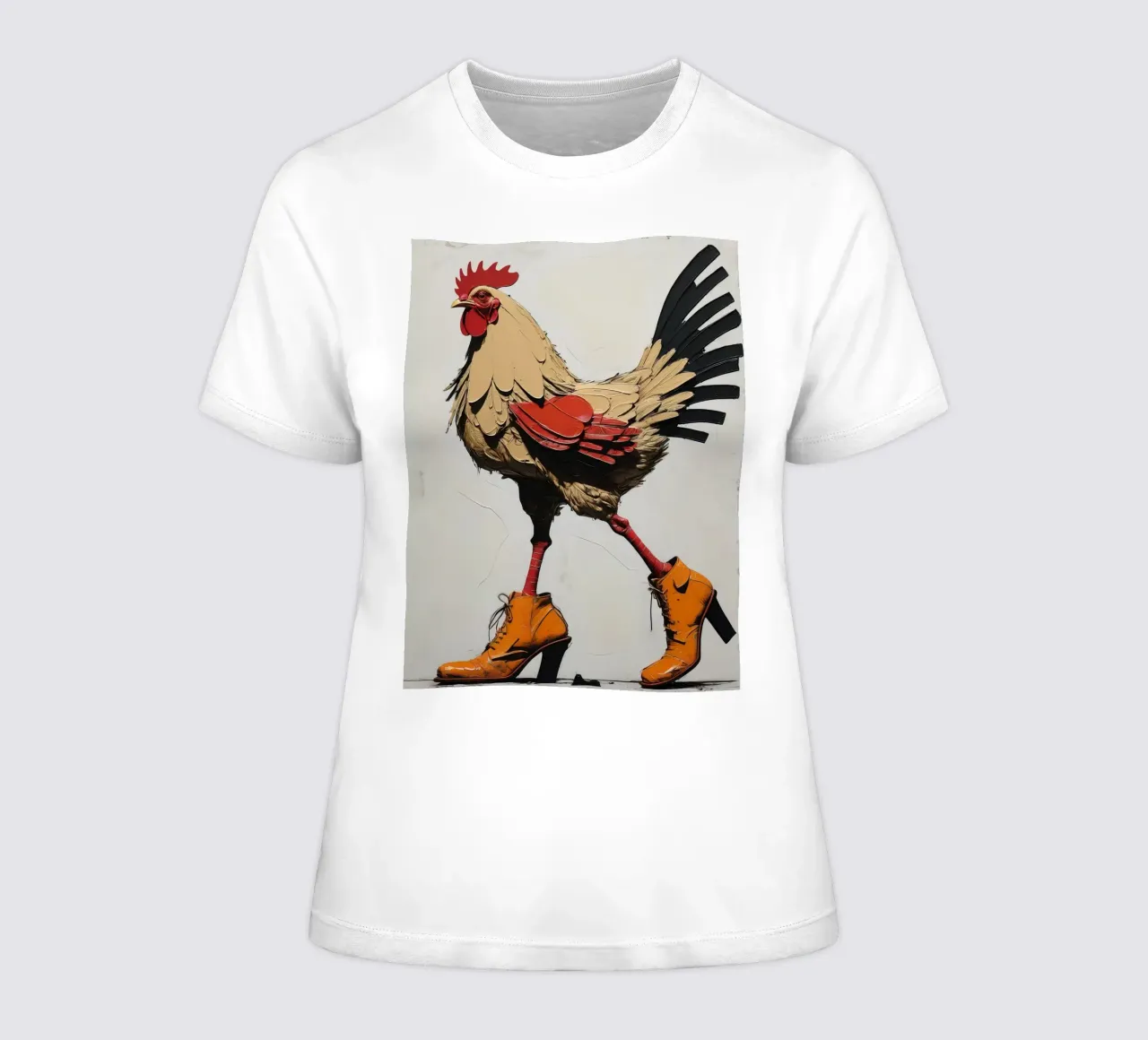 Das Huhn mit Stiefeln Frauen T-Shirt von 🎁 ARTVI-SHOP