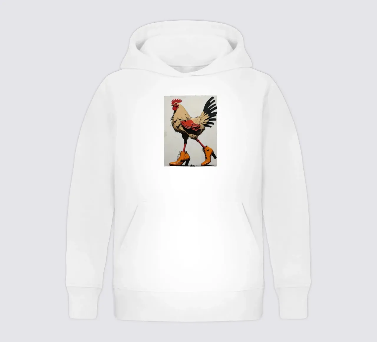 The chicken with boots kids hoodie by 🎁 ARTVI-SHOP