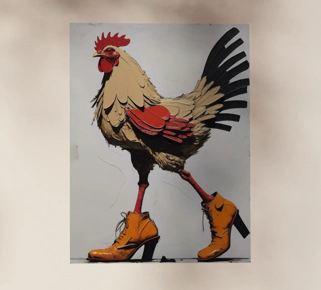 Il pollo con gli stivali pellicola backlit da 🎁 ARTVI-SHOP