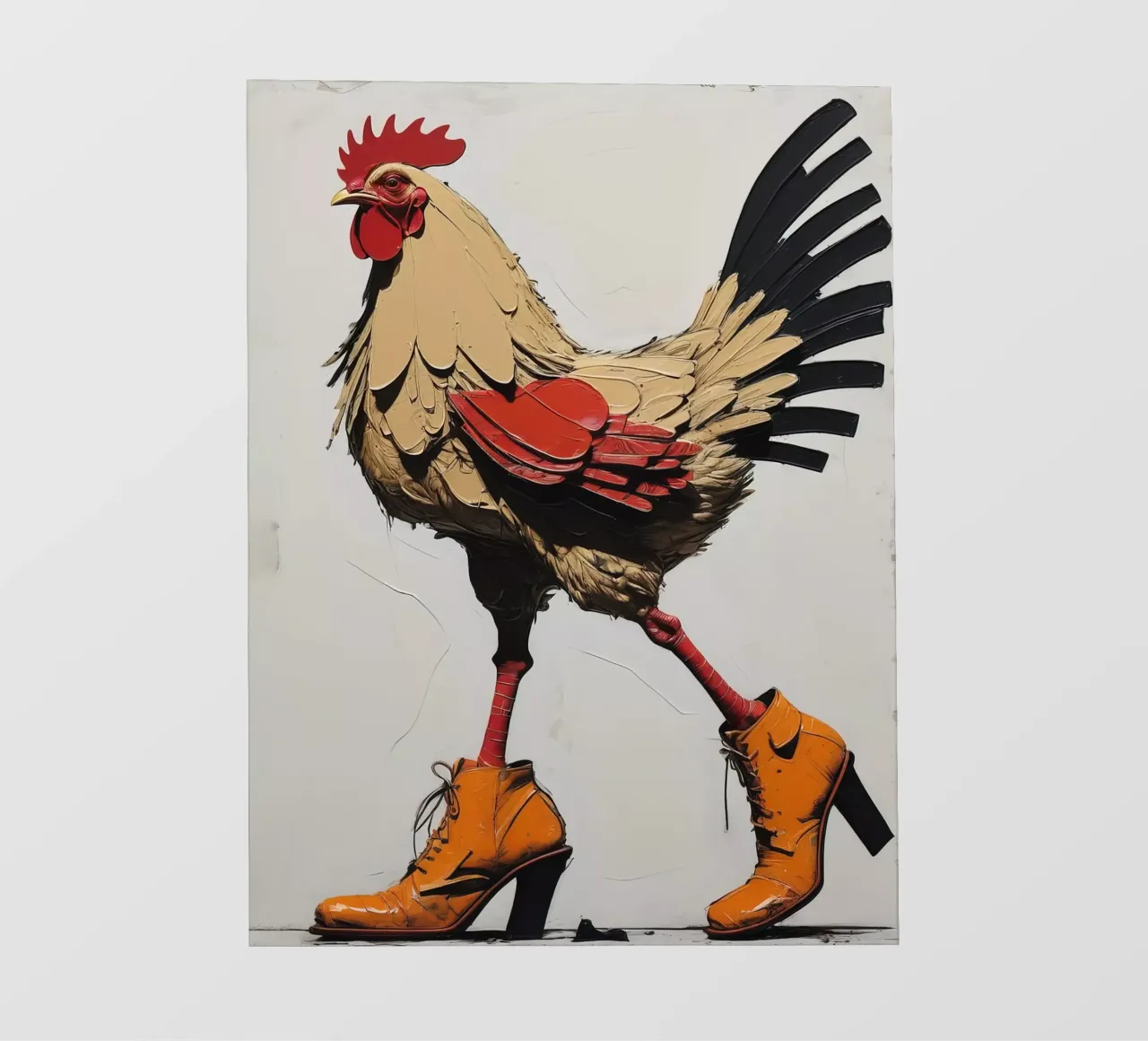 Il pollo con gli stivali telo in pvc da 🎁 ARTVI-SHOP