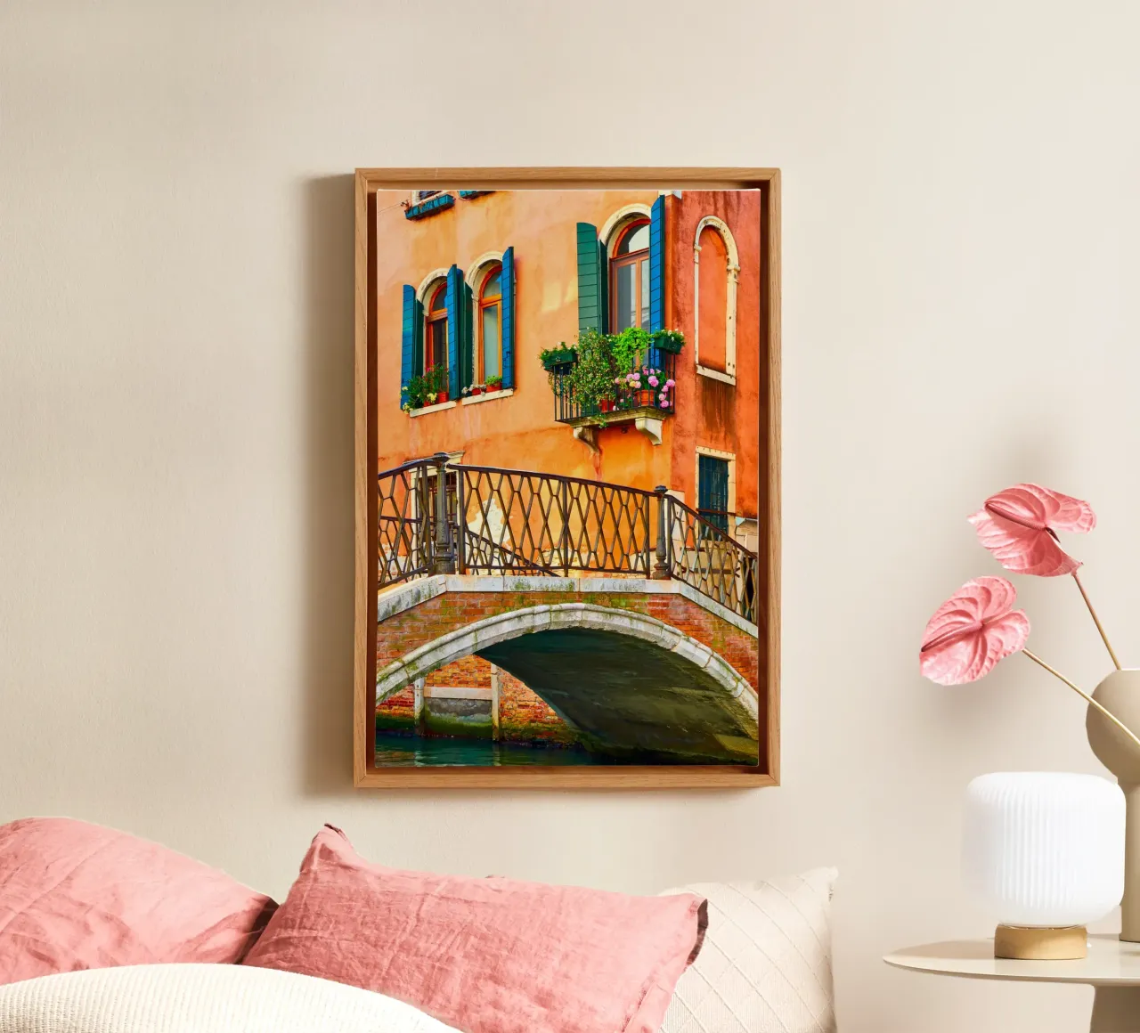 Venice tela con Cornice a cassetta da Artsy Bessy