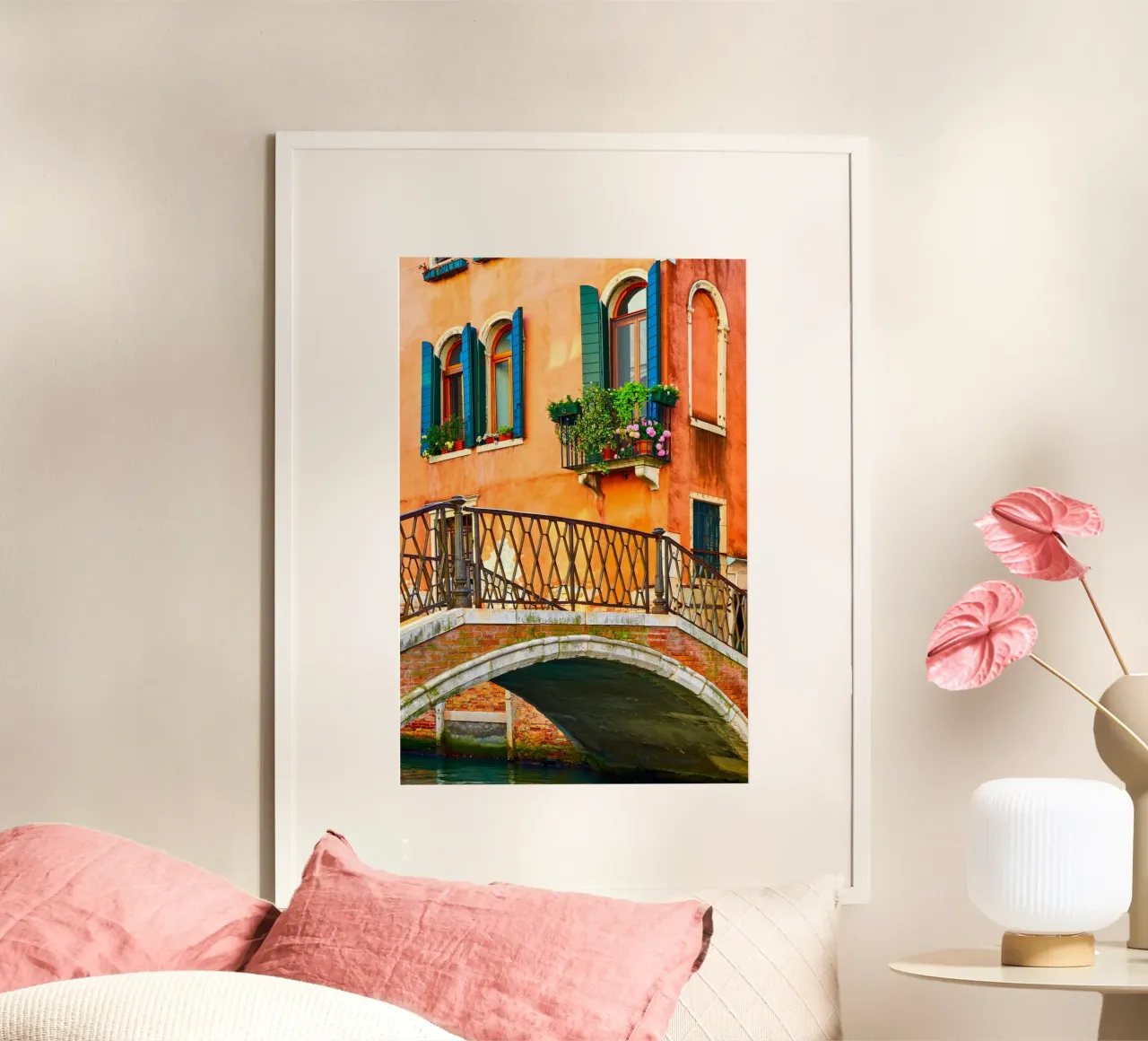 Venice poster con telaio in legno da Artsy Bessy