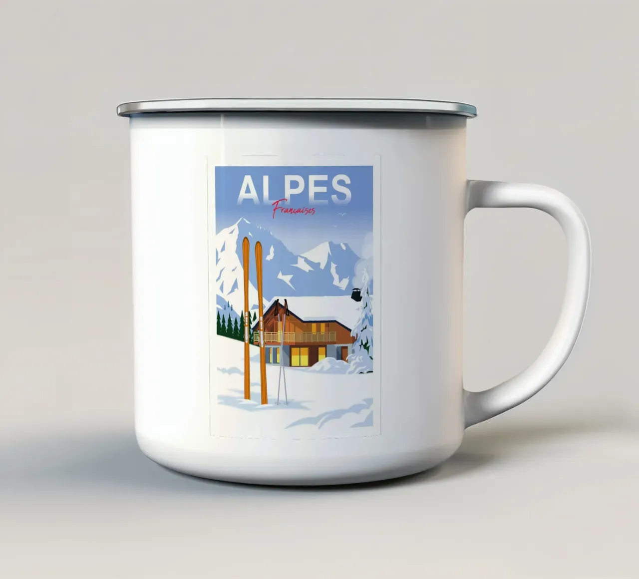 Alpi francesi tazza in smalto da Raphaël Delerue