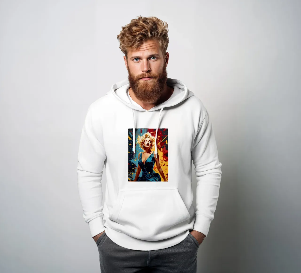 marilyn monroe felpa con cappuccio da ARTVI-SHOP