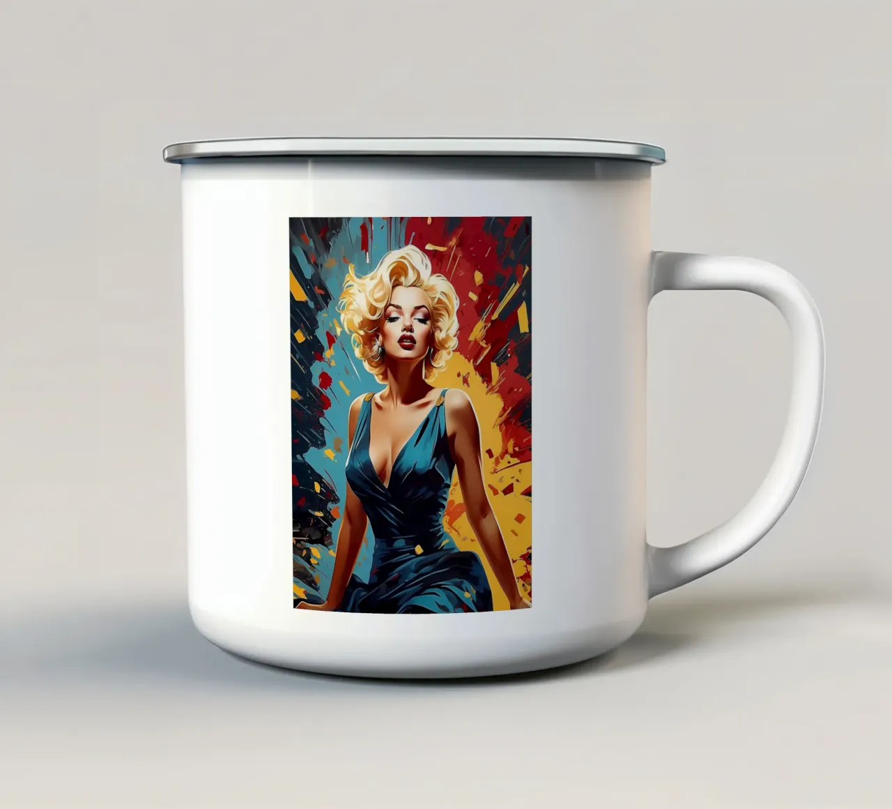 marilyn monroe tazza in smalto da ARTVI-SHOP