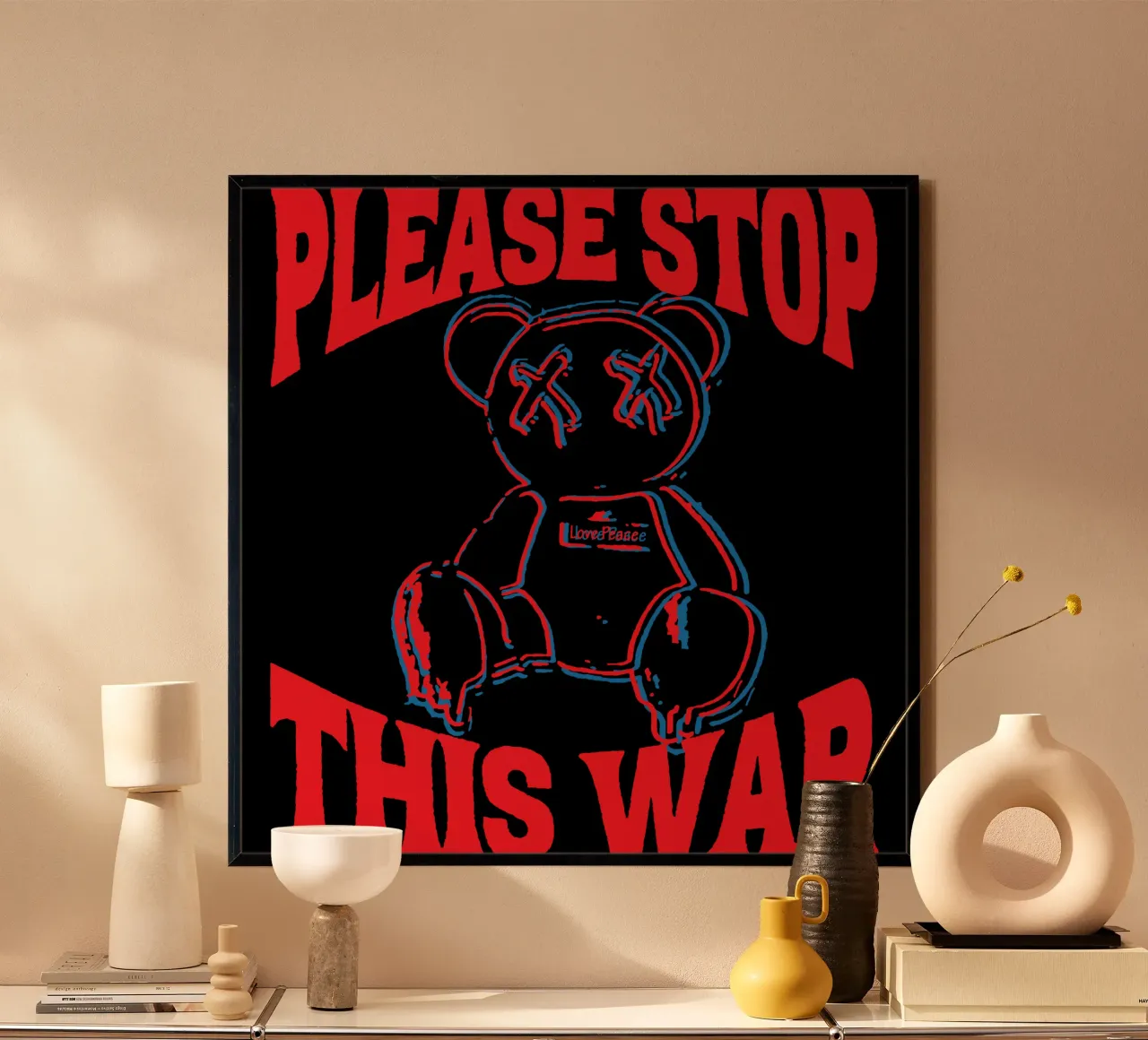 Per favore, fermate questa guerra poster da Gunawan Rb