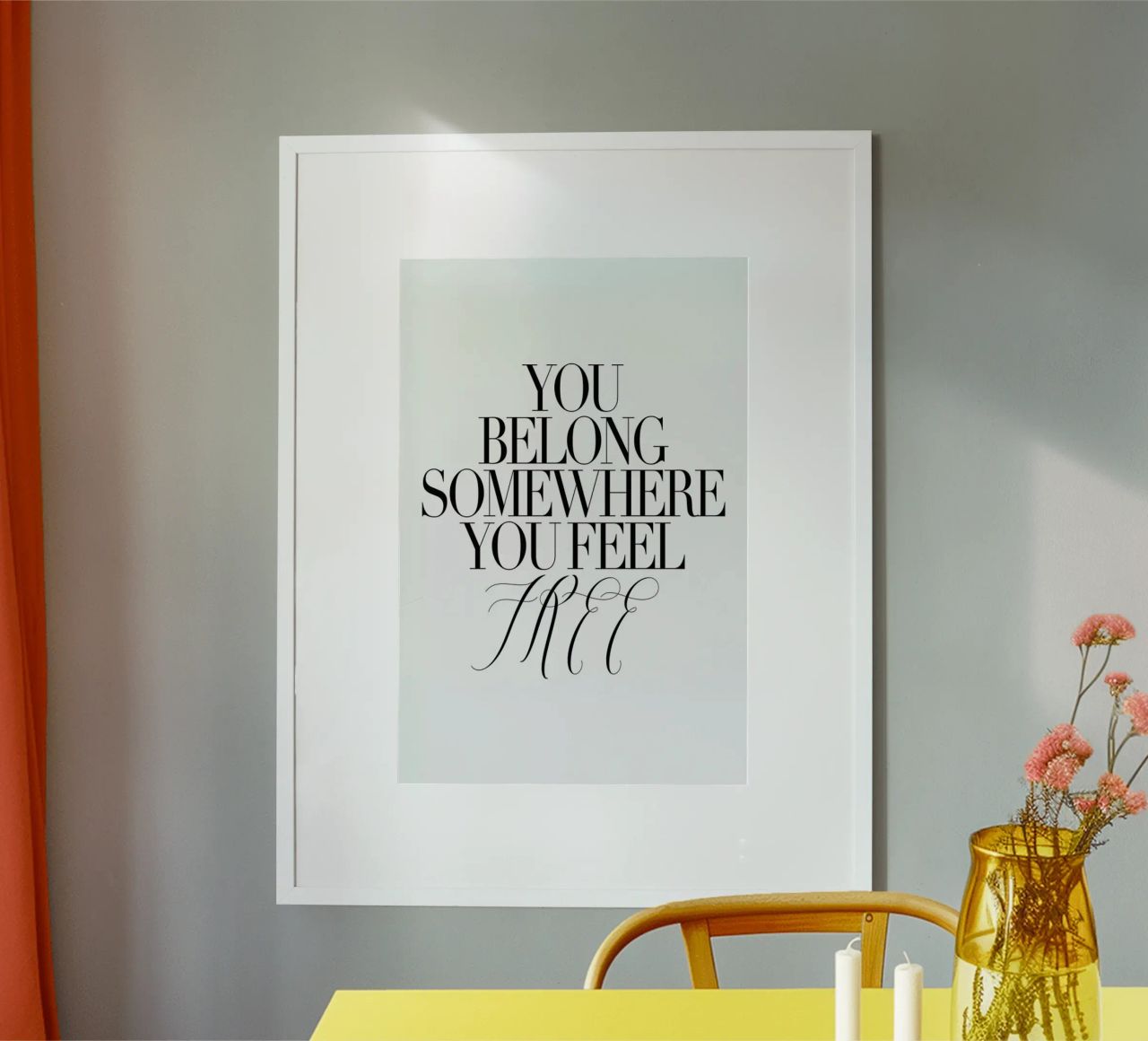 You Belong Somewhere Poster von Honeymoon Hotel