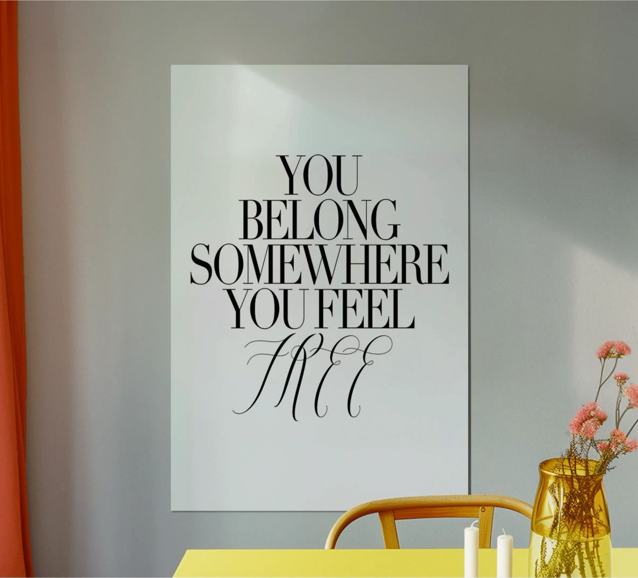 You Belong Somewhere Poster von Honeymoon Hotel