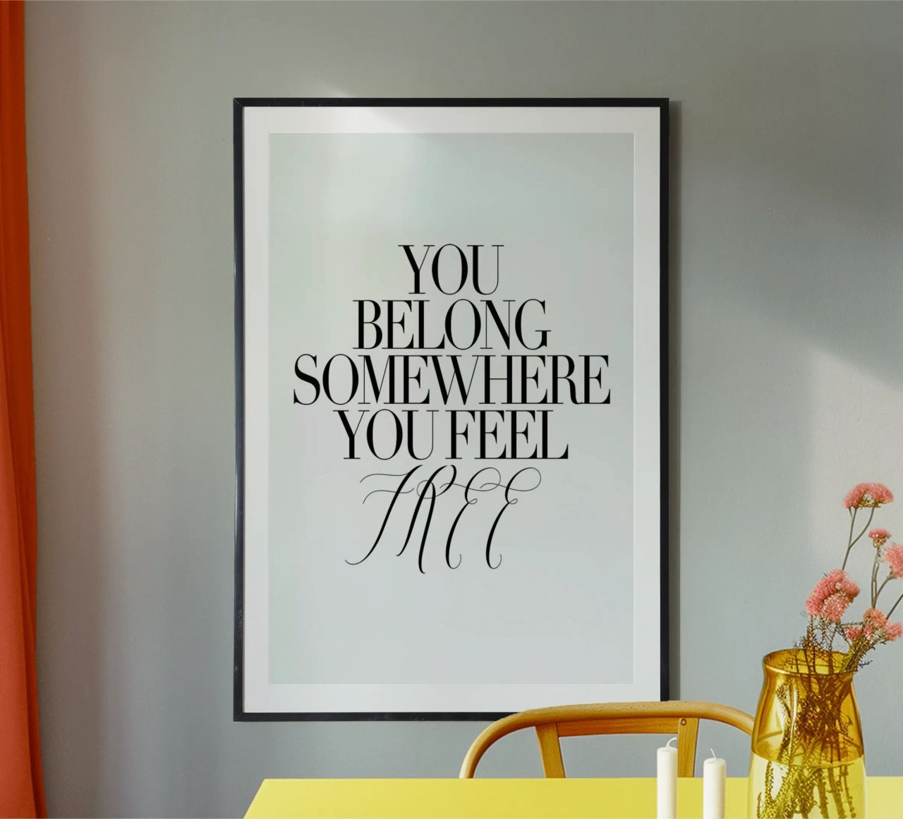 You Belong Somewhere Poster von Honeymoon Hotel