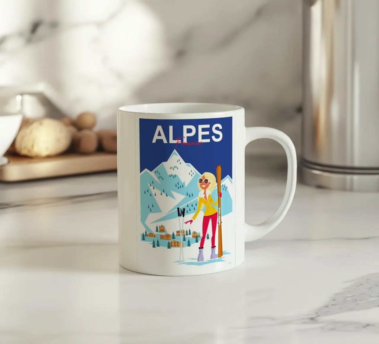 Alpi francesi tazza in ceramica da Raphaël Delerue