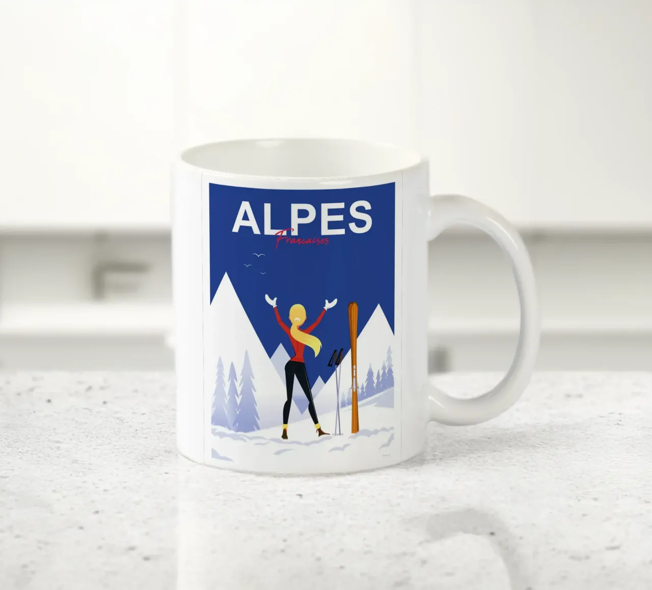 Alpi francesi tazza in ceramica da Raphaël Delerue