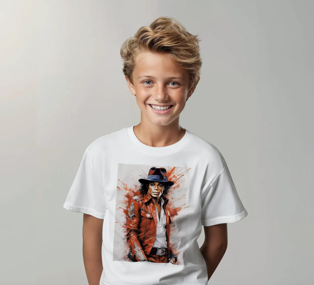 michael jackson t-shirt bambini da 🎁 NOBELART