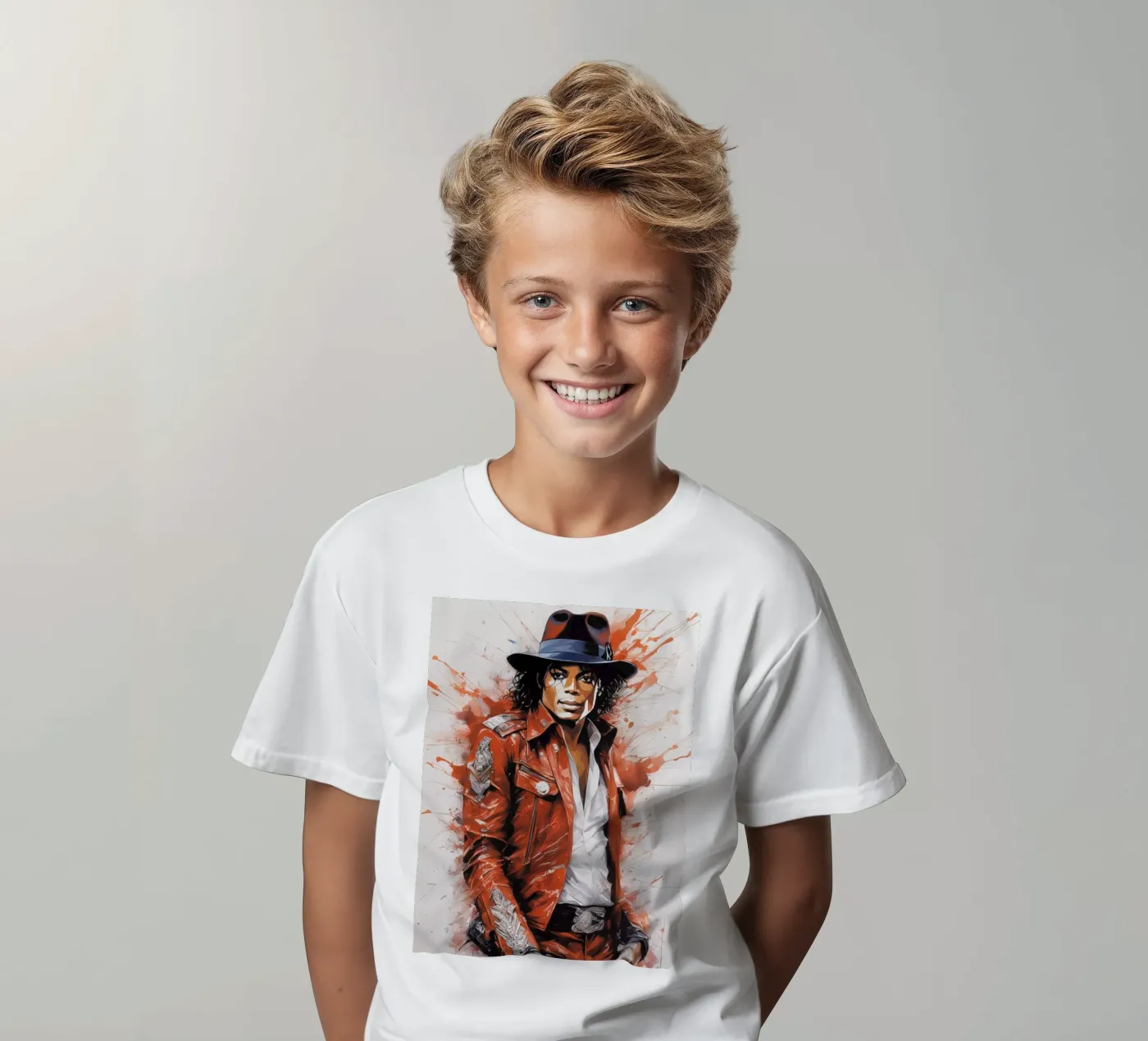 michael jackson kids t-shirt by 🎁 NOBELART