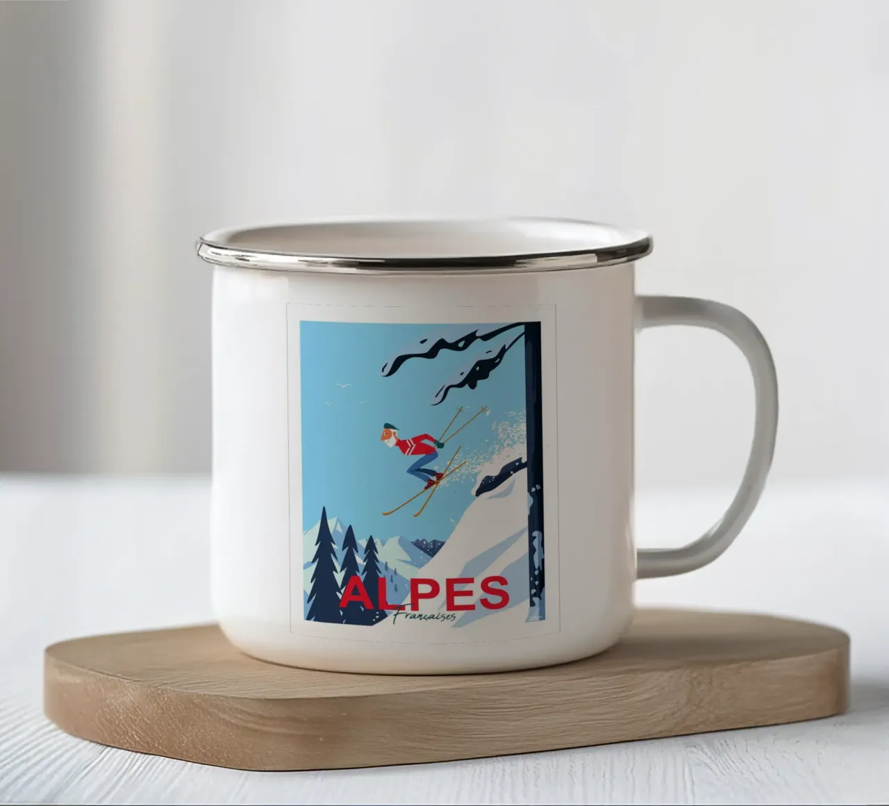 Alpi francesi tazza in smalto da Raphaël Delerue