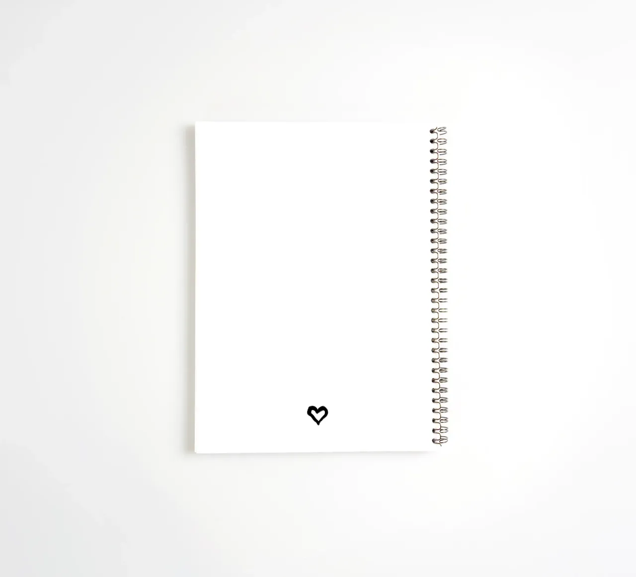 Custom text - black and white - with frame, bow and heart diario ad anelli da Petra Lang - Floral Art