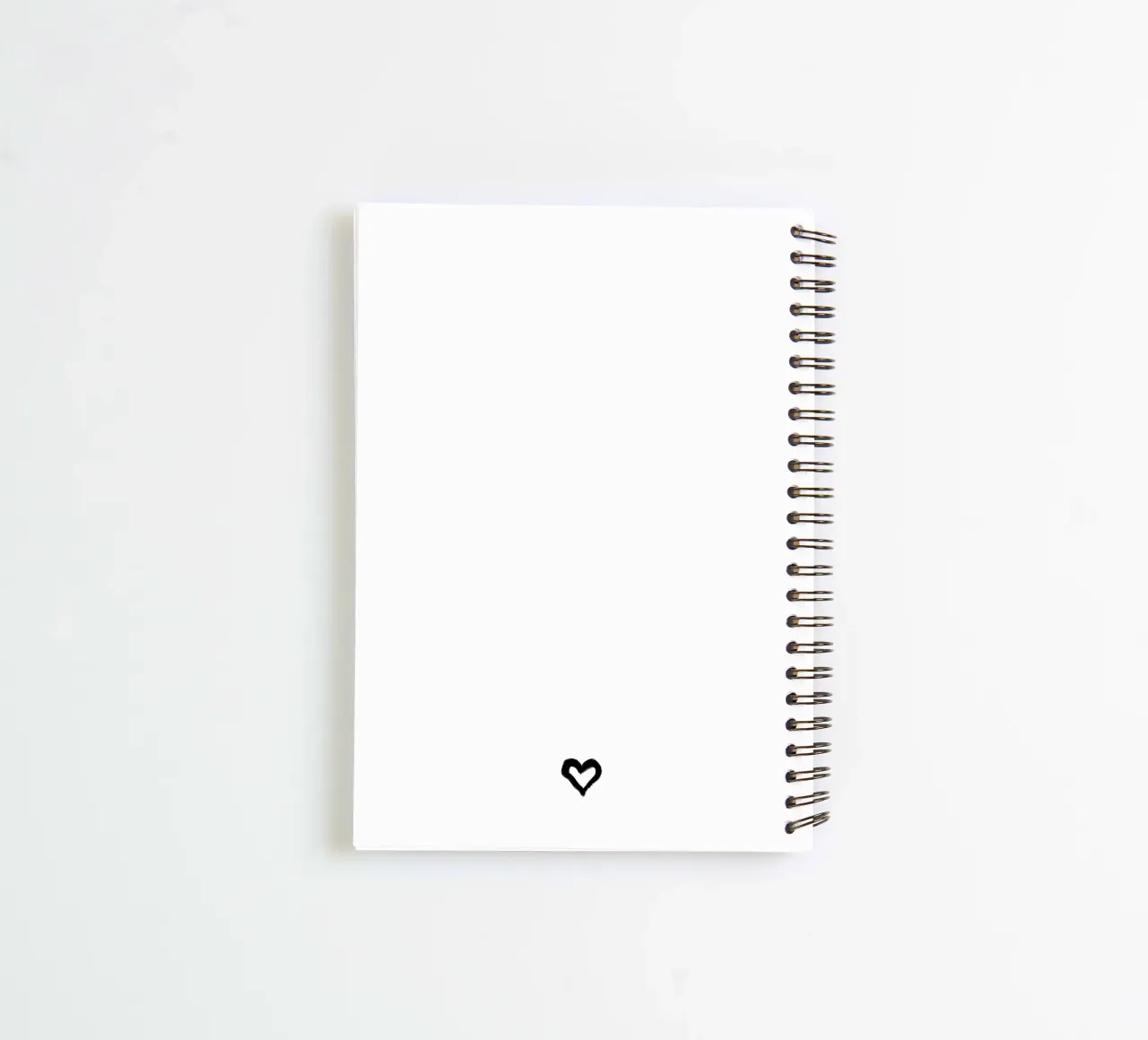 Custom text - black and white - with frame, bow and heart diario ad anelli da Petra Lang - Floral Art