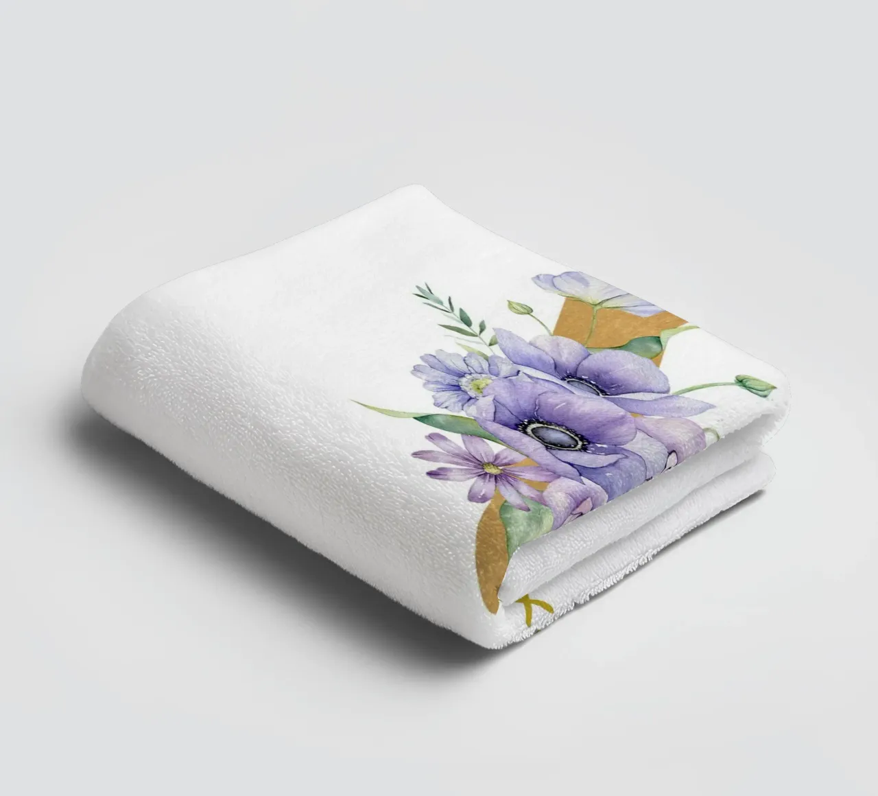 Letter V, Personalized Name Print, Personalized initial towel by The Custom Letter