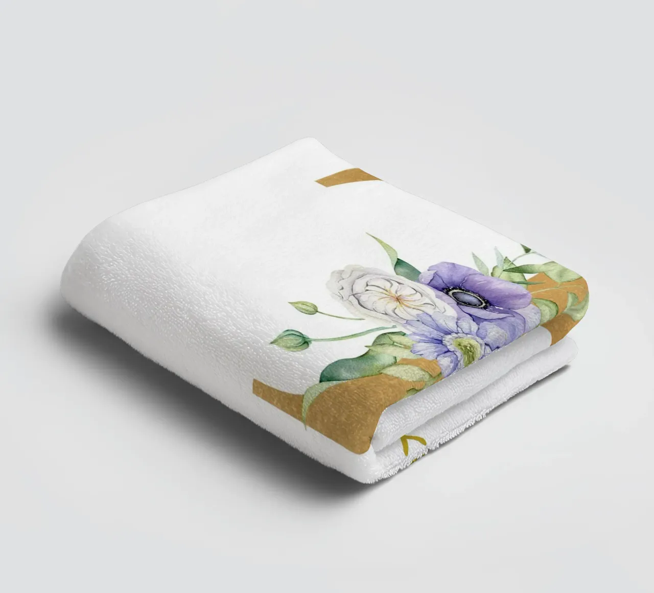 Letter T, Personalized Name Print, Personalized initial towel by The Custom Letter