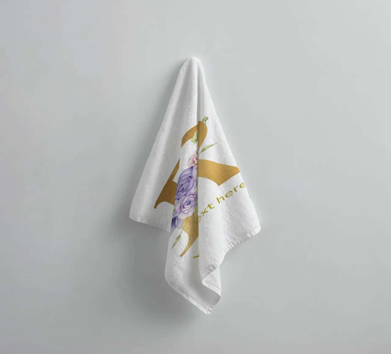 Letter R, Personalized Name Print, Personalized initial towel by The Custom Letter