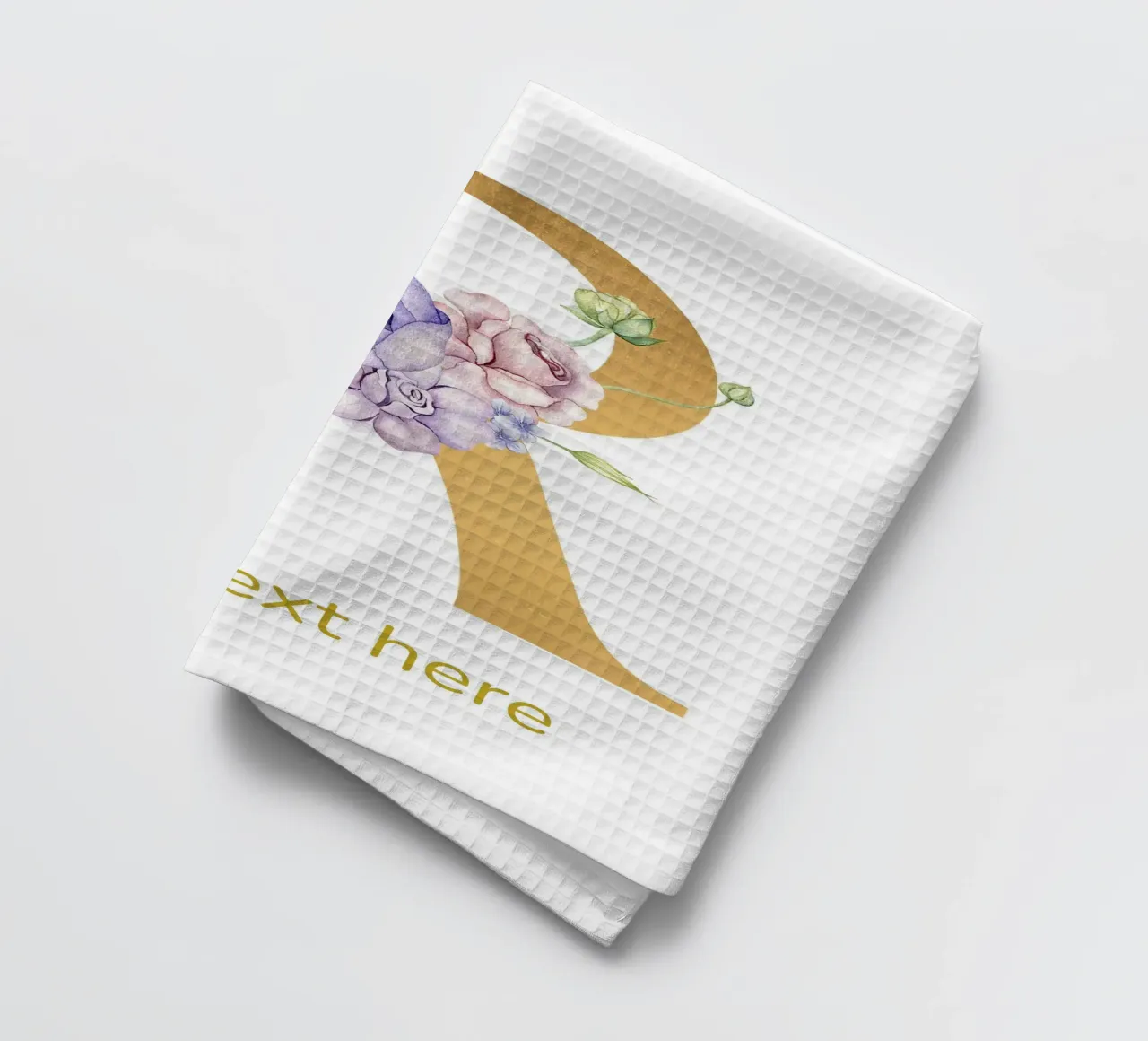 Letter R, Personalized Name Print, Personalized initial tea towel by The Custom Letter