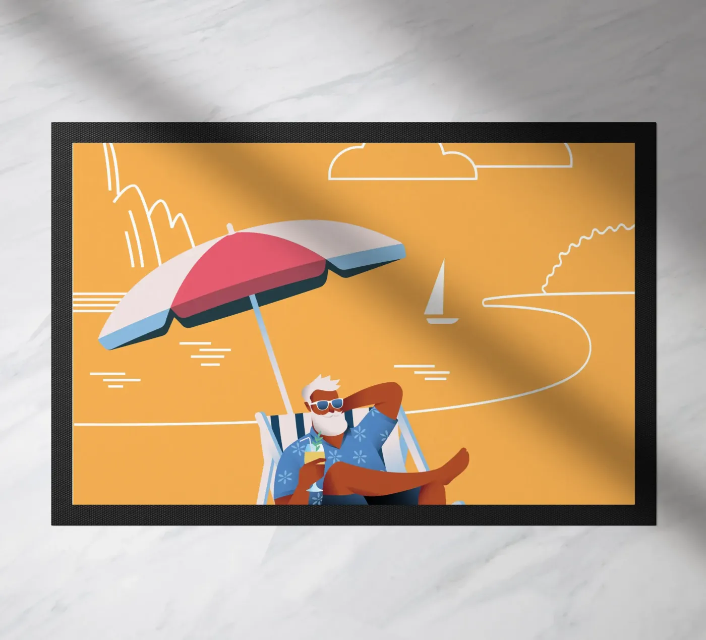 Chill Dude! deurmat van Tamsen Design