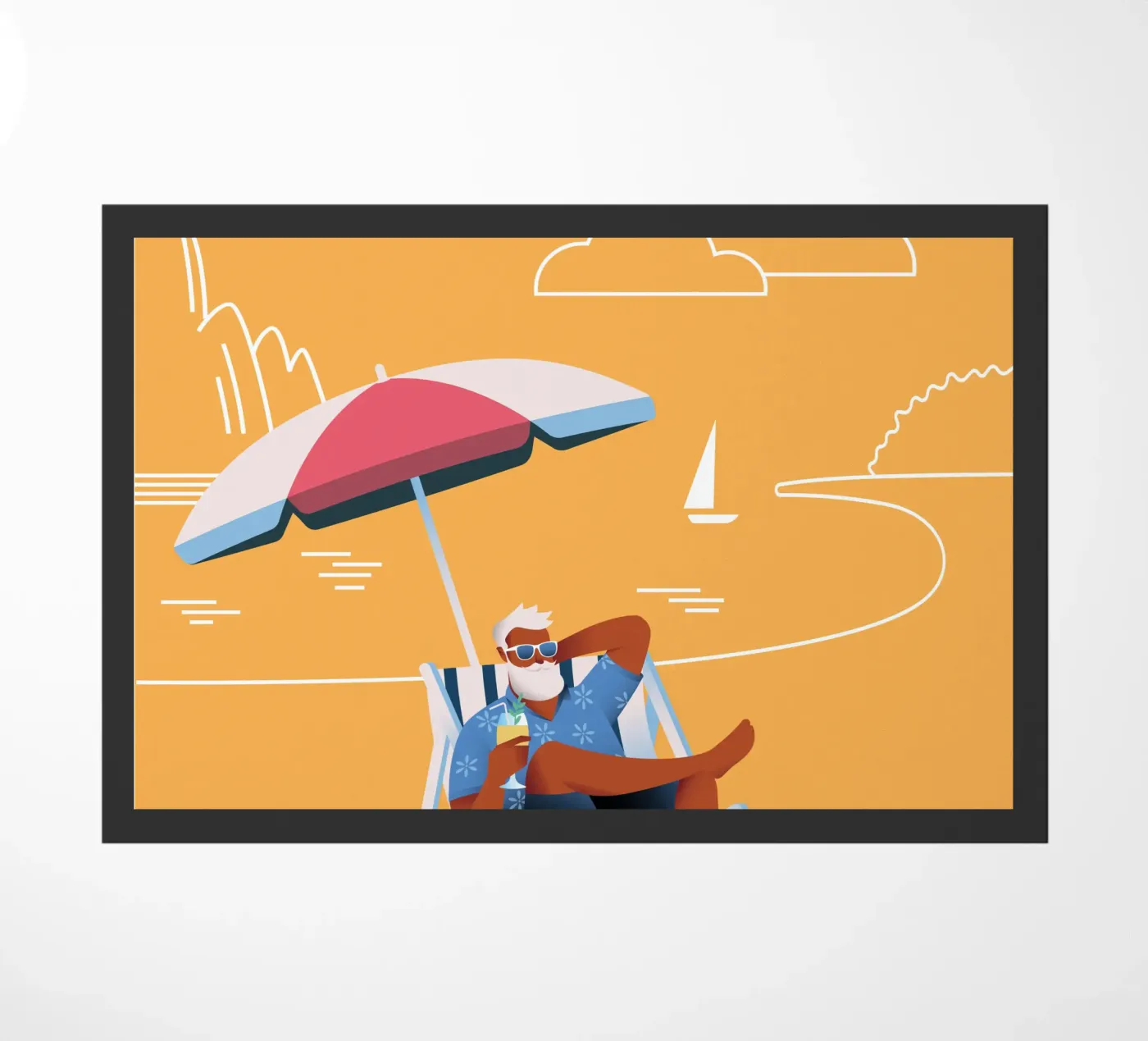 Chill Dude! deurmat van Tamsen Design