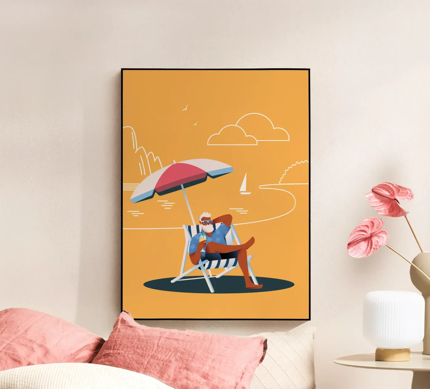 Chill Dude! Acryl-Glas von Tamsen Design