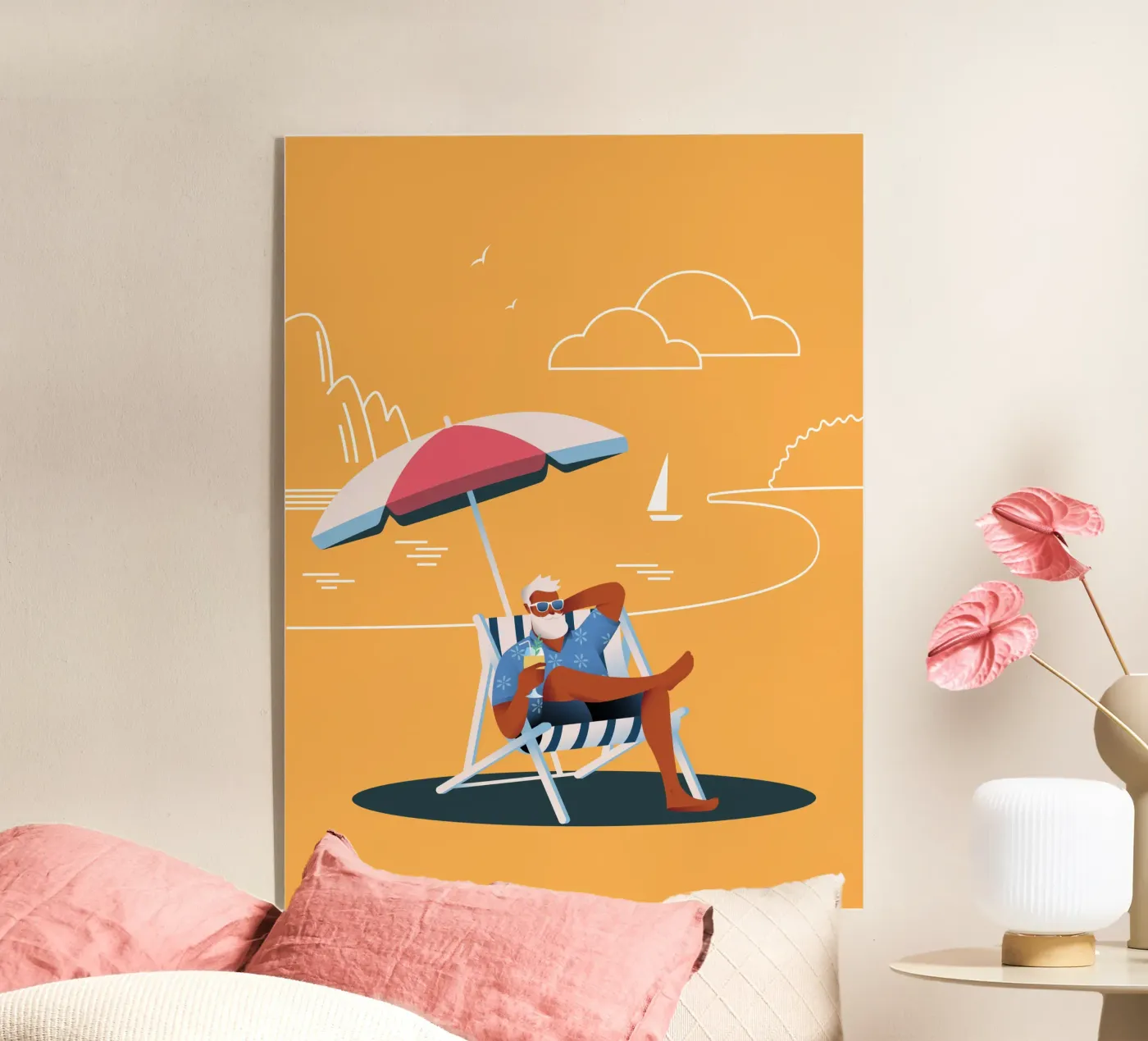 Chill Dude! Acryl-Glas von Tamsen Design