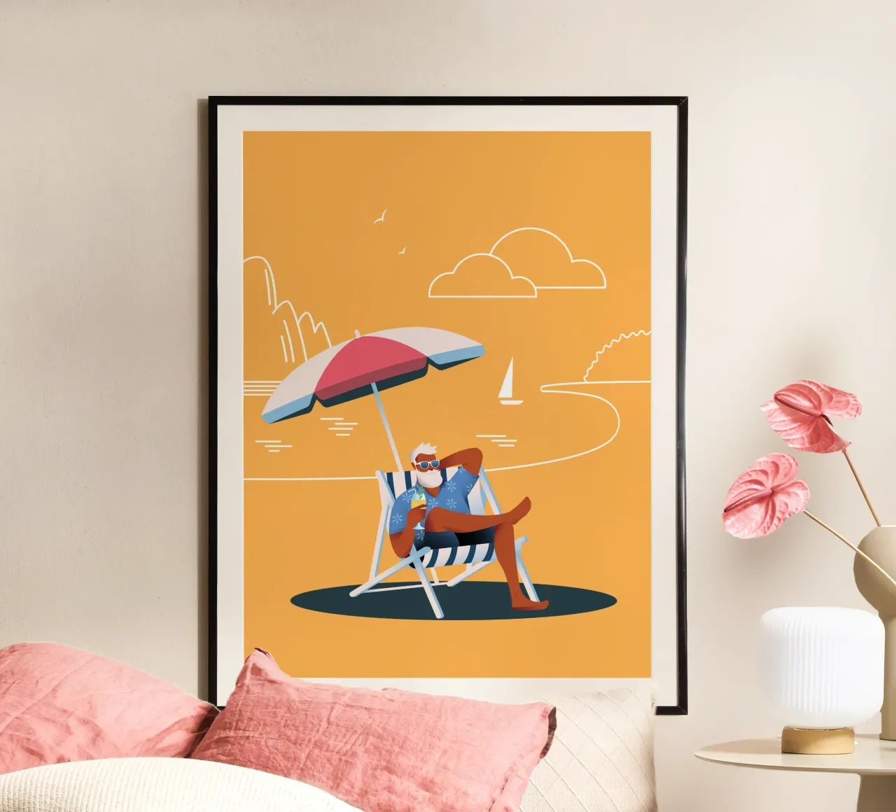 Chill Dude! poster da Tamsen Design