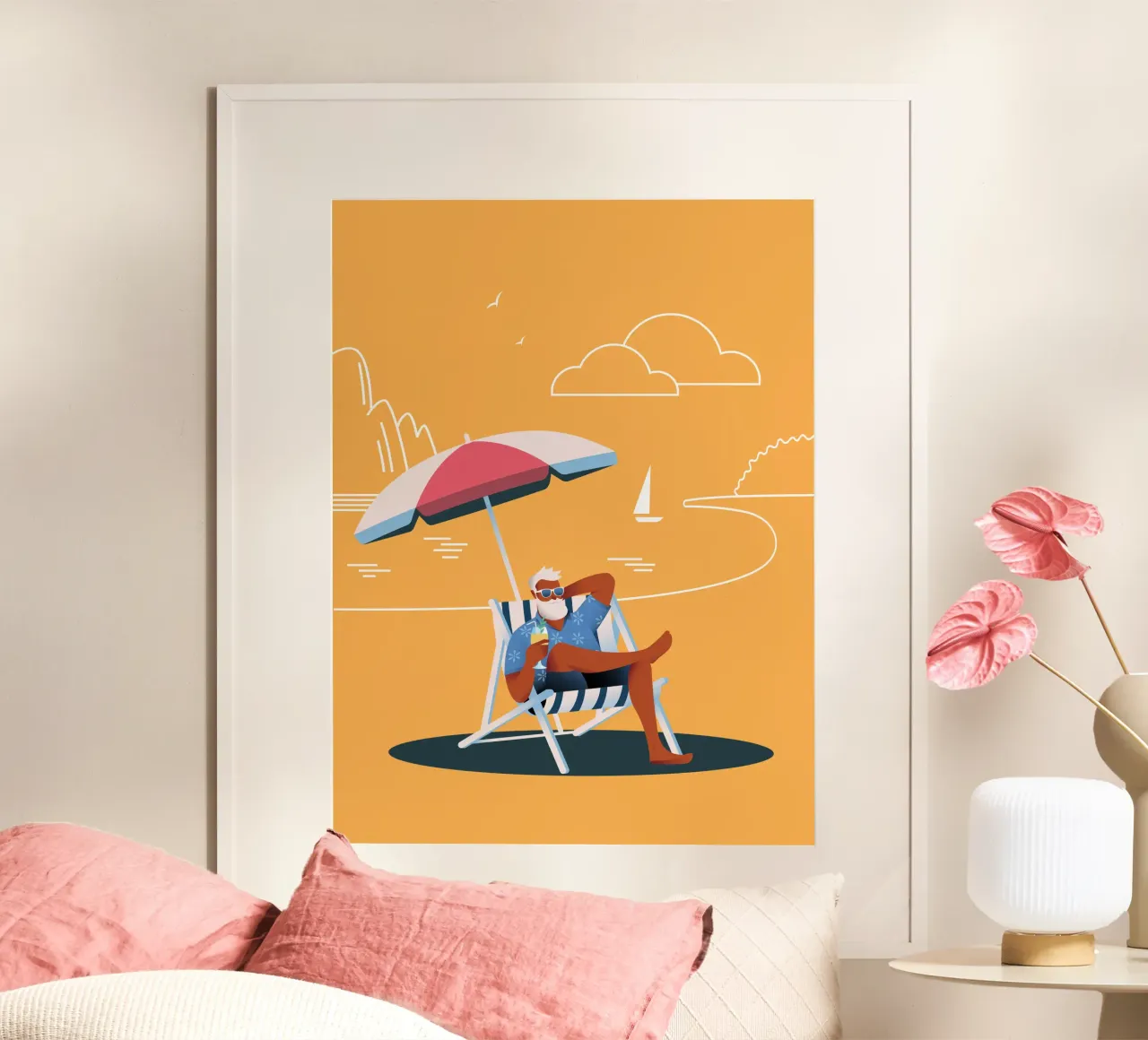 Chill Dude! poster da Tamsen Design