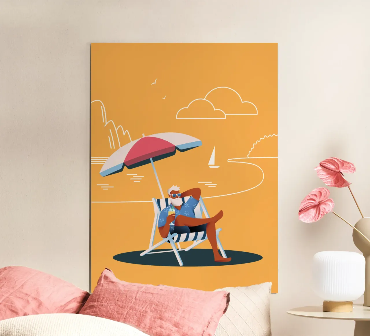 Chill Dude! poster da Tamsen Design