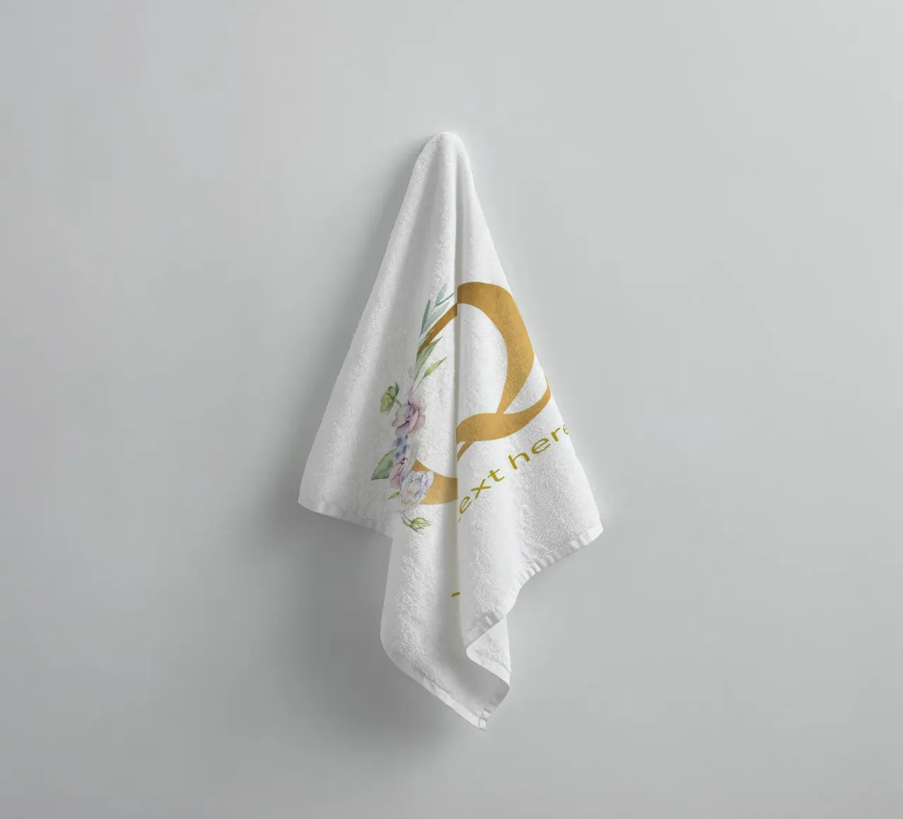 Letter Q, Personalized Name Print, Personalized initial towel by The Custom Letter