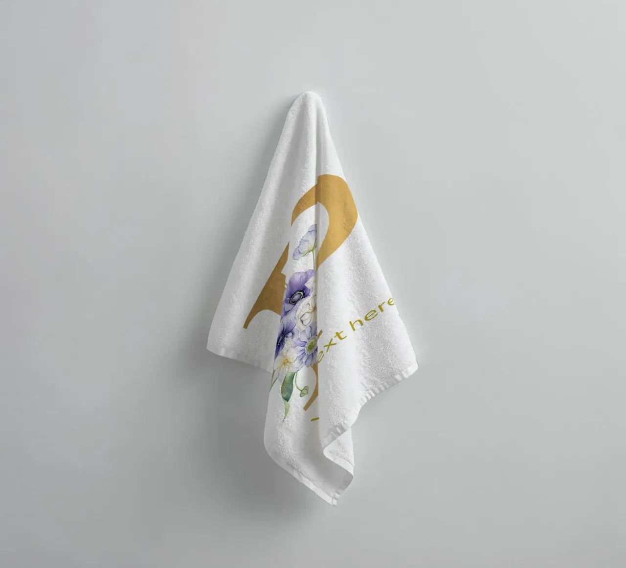 Letter P, Personalized Name Print, Personalized initial towel by The Custom Letter