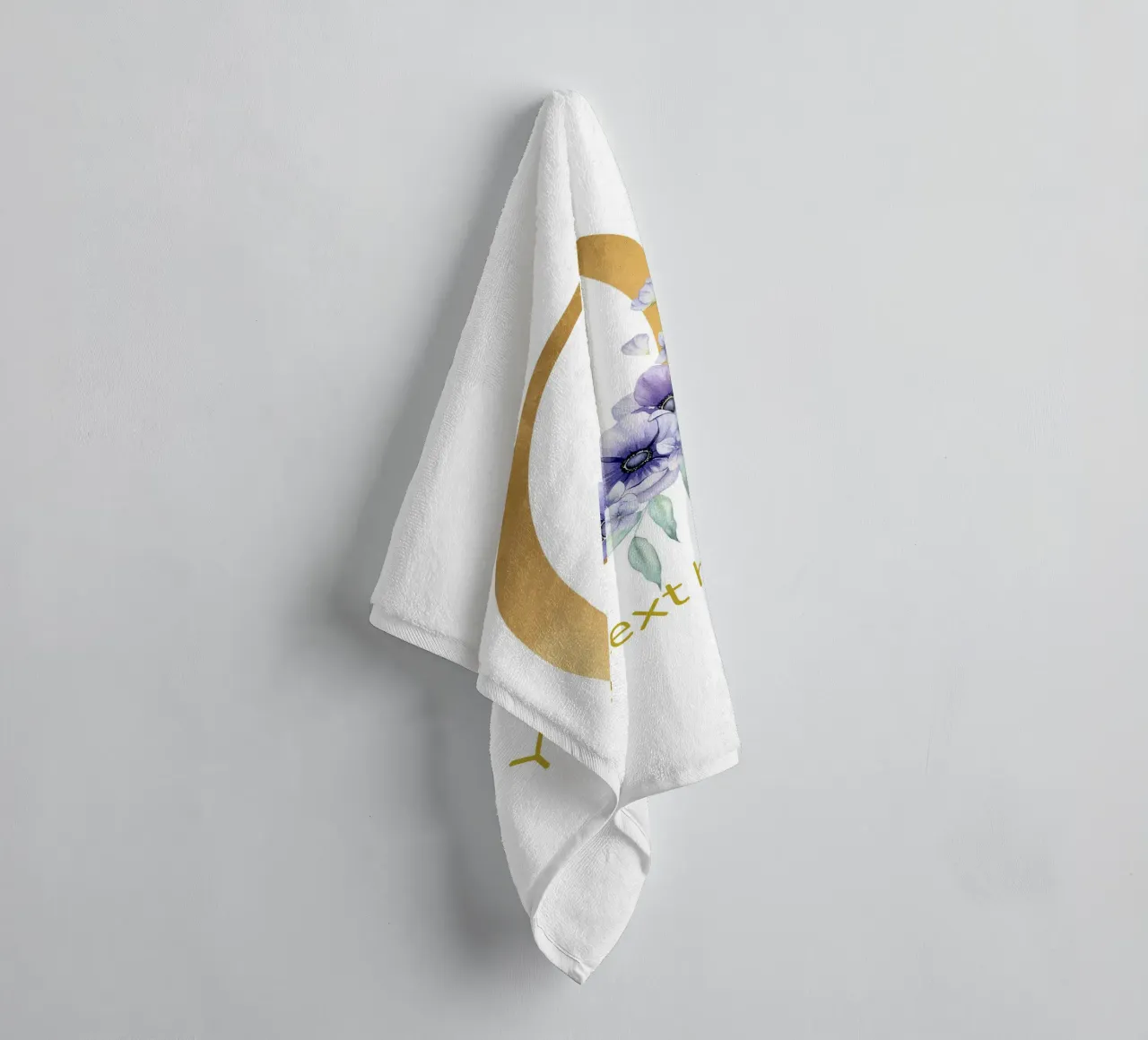 Letter O, Personalized Name Print, Personalized initial towel by The Custom Letter