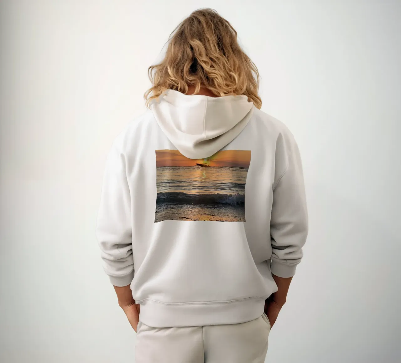 Tramonto a Holbox felpa con cappuccio da Dorothea Baur