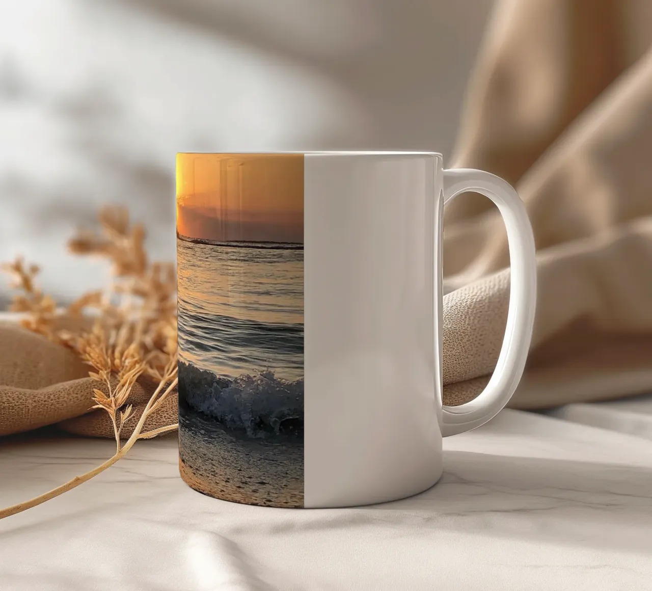 Tramonto a Holbox tazza in ceramica da Dorothea Baur