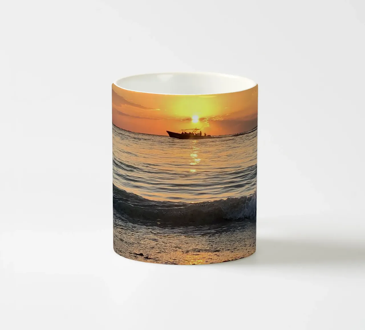 Tramonto a Holbox tazza in ceramica da Dorothea Baur