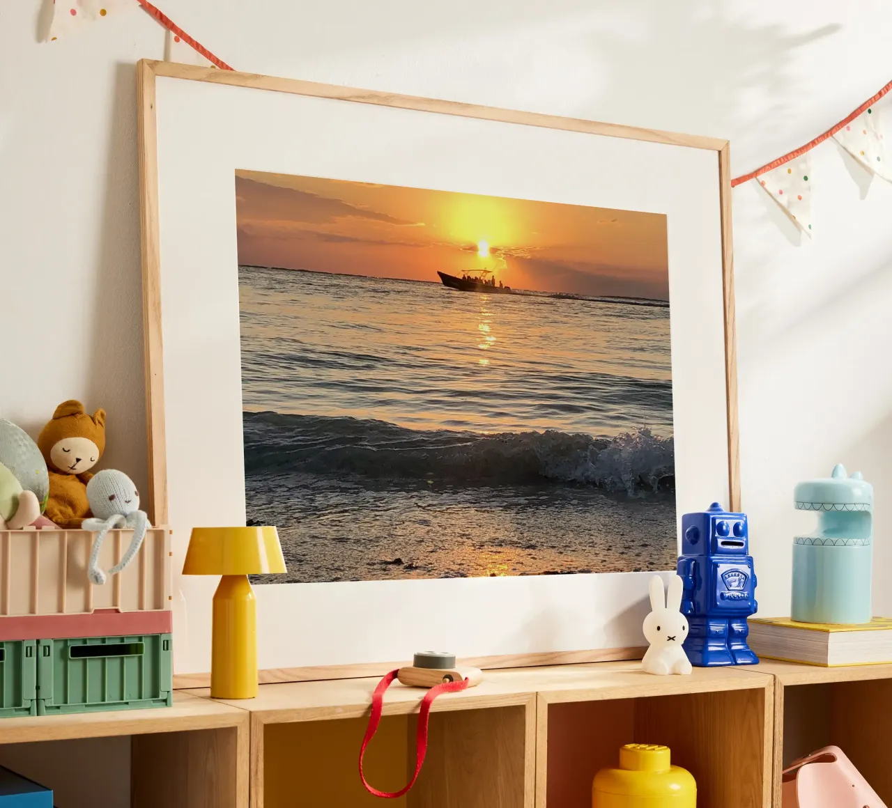 Sunset Holbox poster by JUNIQERIN photography by Dorothea Baur