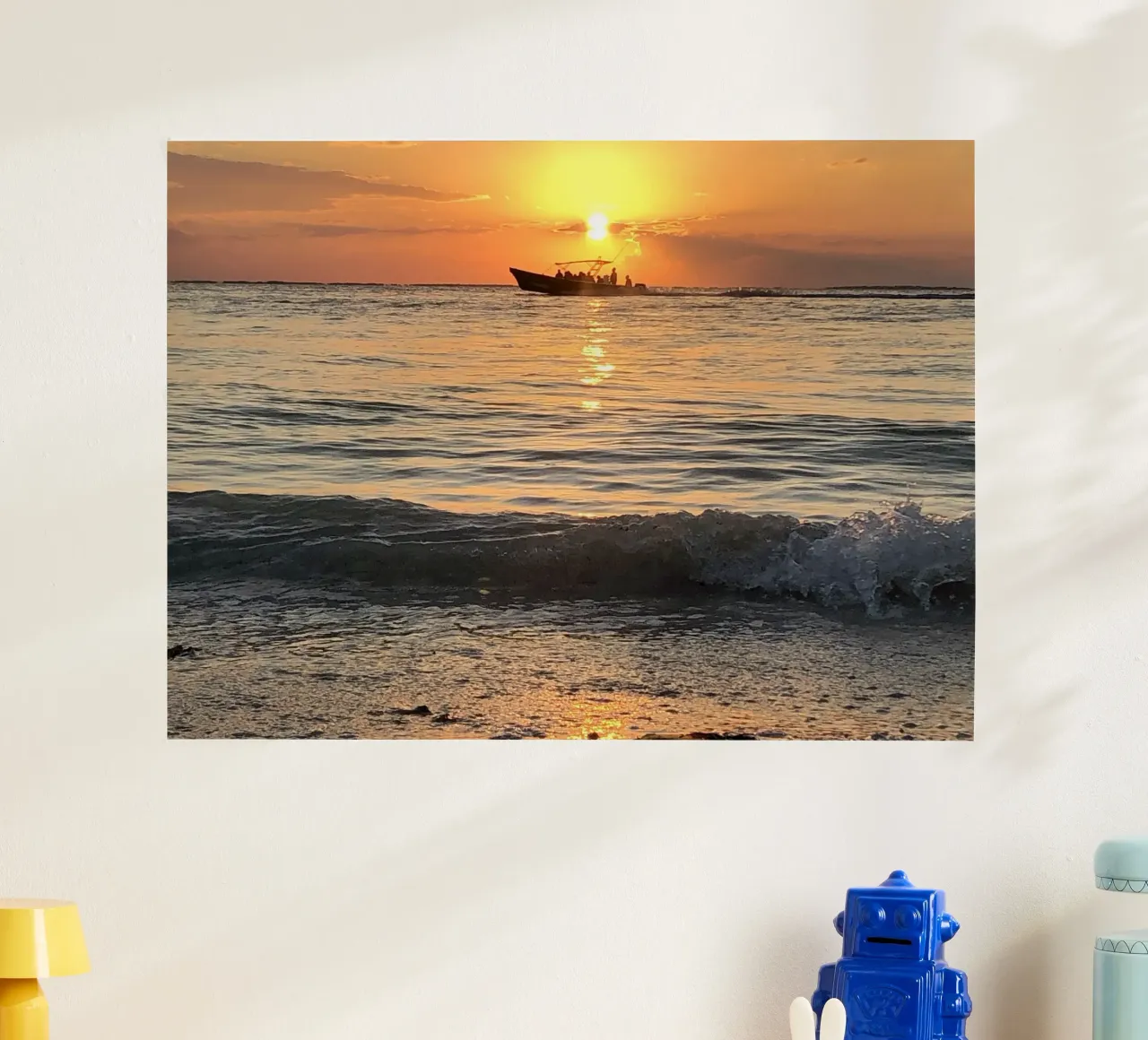 Sunset Holbox poster by JUNIQERIN photography by Dorothea Baur