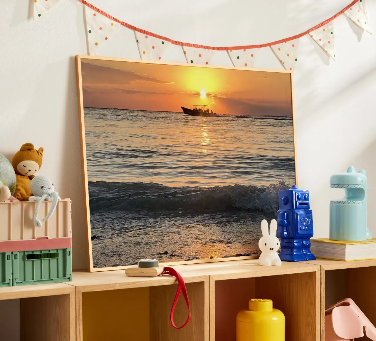 Sunset Holbox poster by JUNIQERIN photography by Dorothea Baur