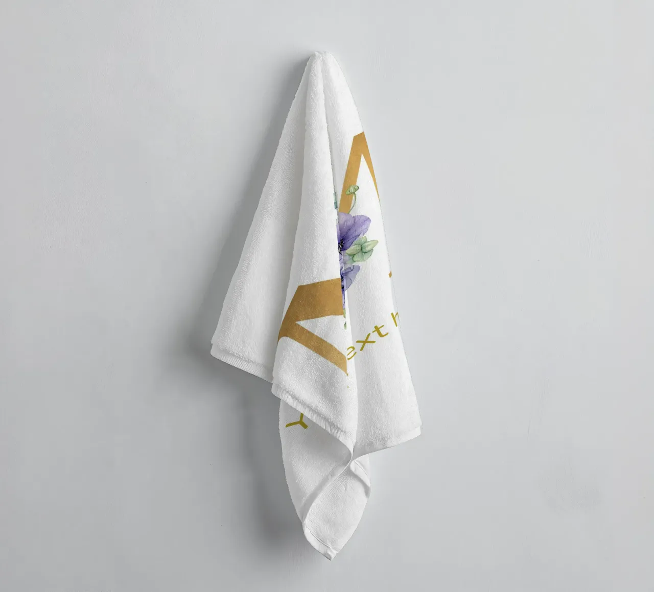 Letter M, Personalized Name Print, Personalized initial towel by The Custom Letter