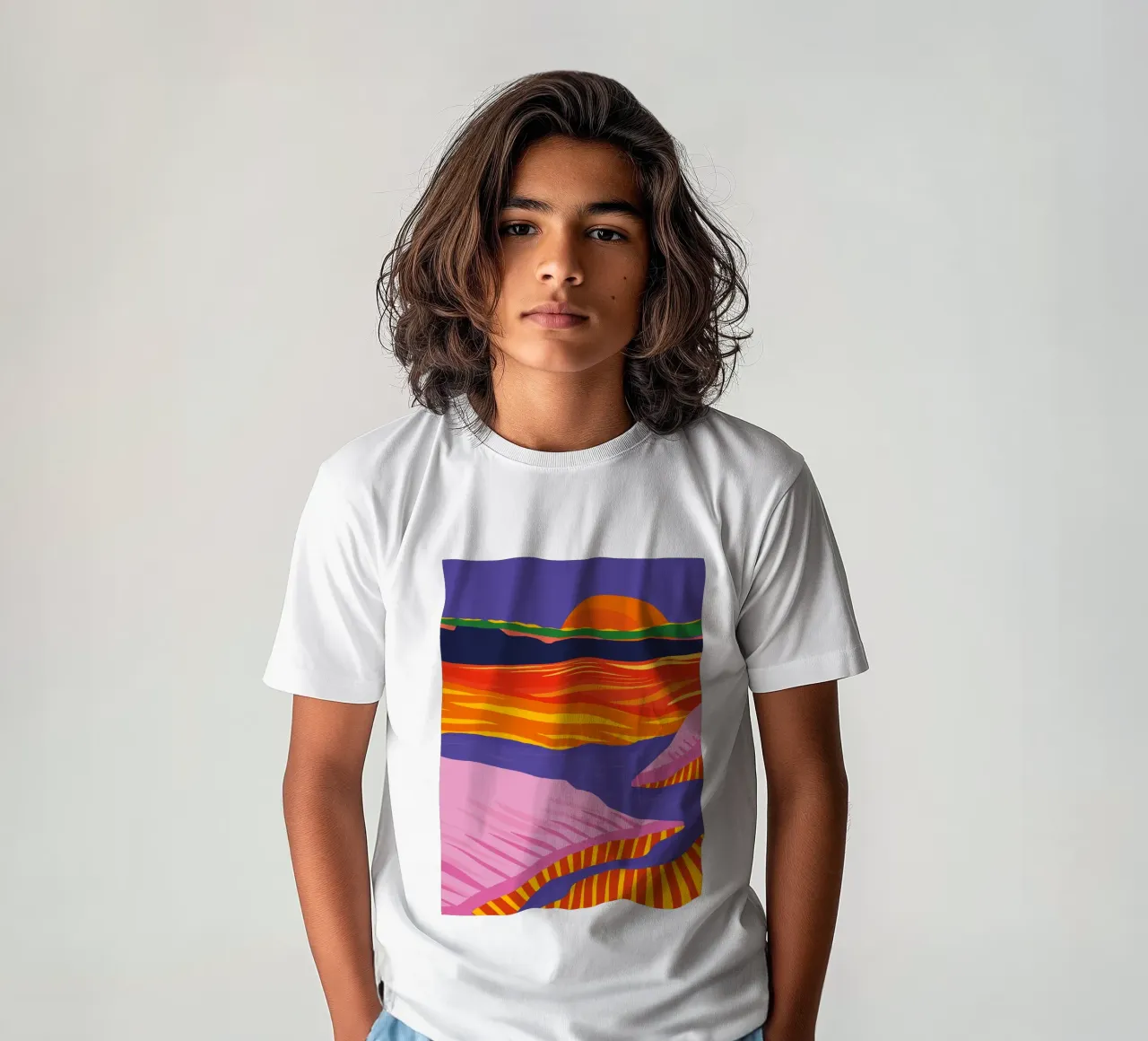 Somewhere t-shirt bambini da Tamsen Design