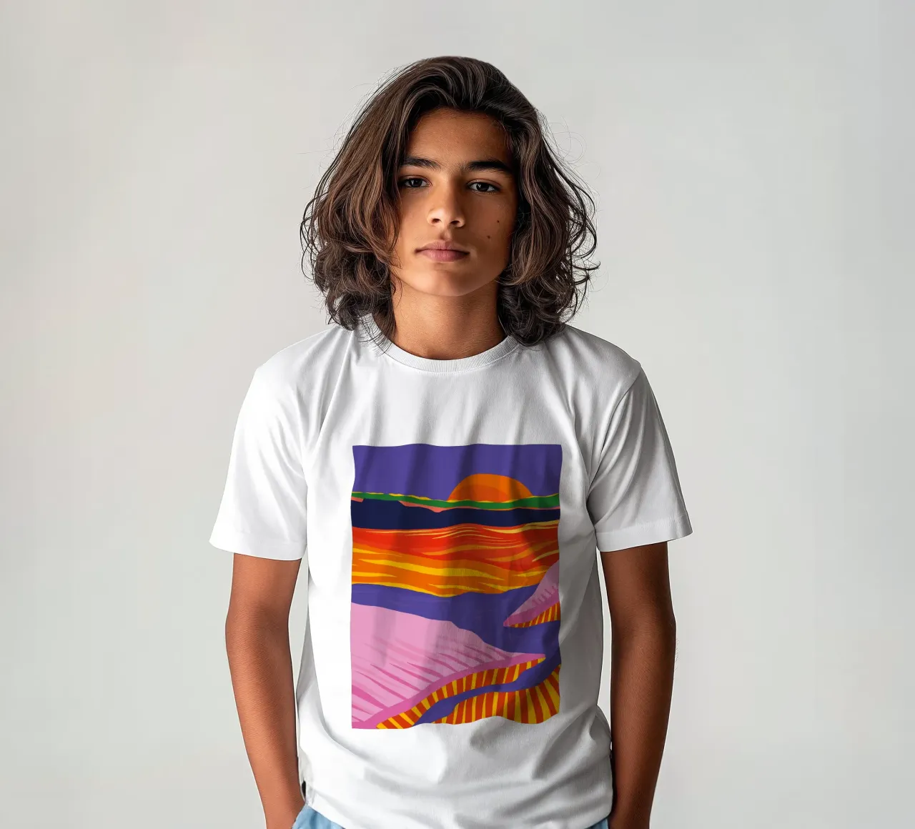 Somewhere t-shirt bambini da Tamsen Design