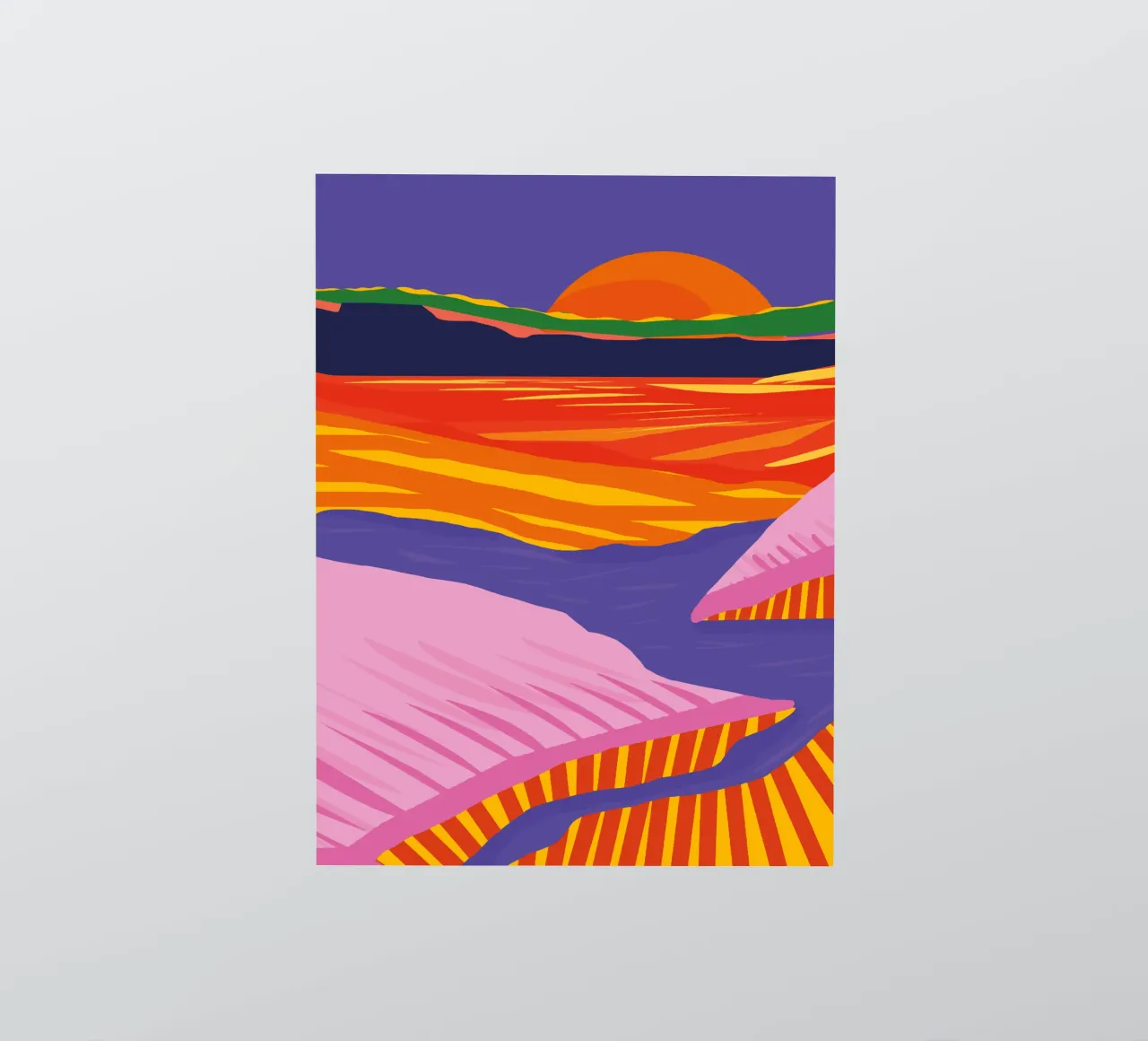 Somewhere sticker by Tamsen Design