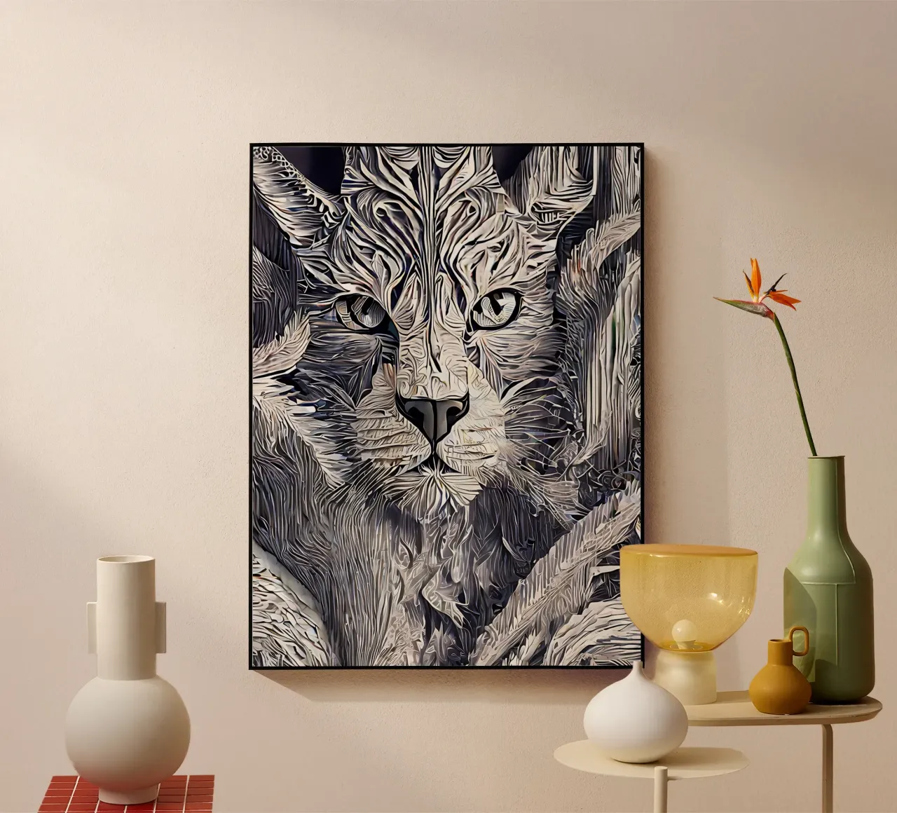 Tiger plexiglass da Artsy Bessy